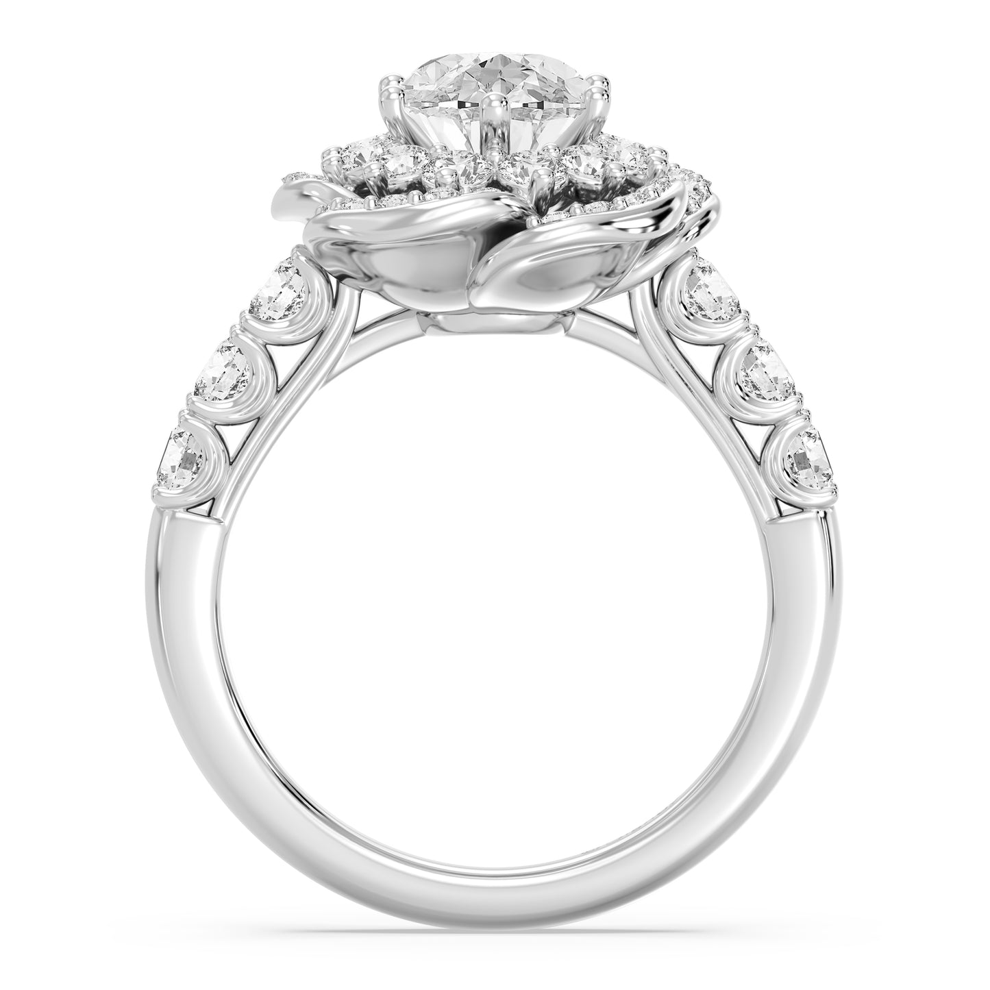 Enchanted Star Lab Grown Diamond Belle Rose Engagement Ring