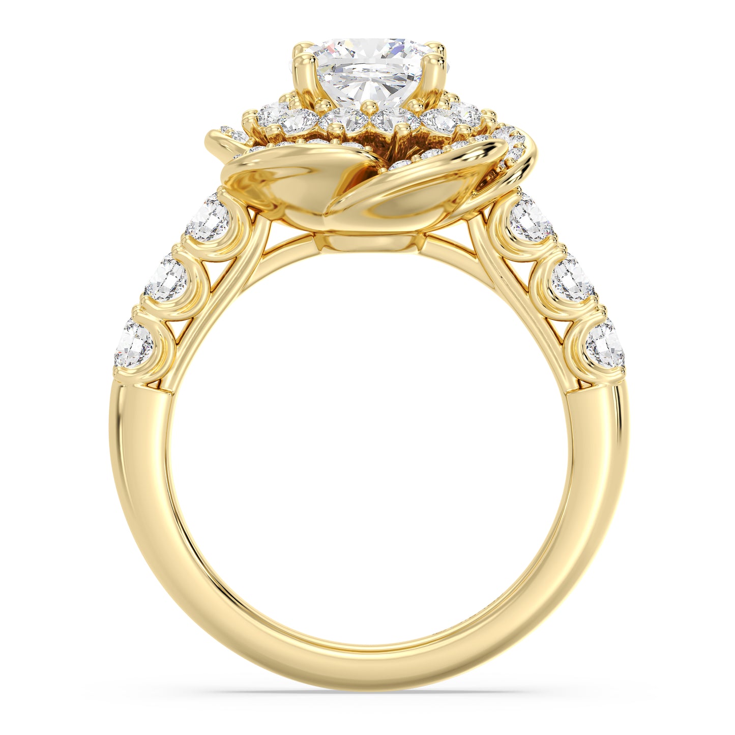 Enchanted Star Lab Grown Diamond Belle Rose Engagement Ring