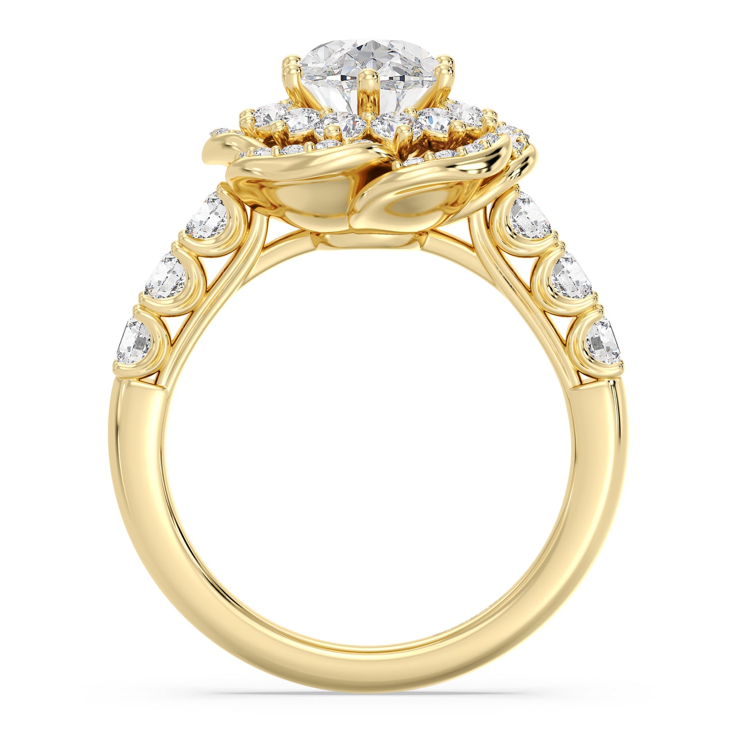 Enchanted Star Lab Grown Diamond Belle Rose Engagement Ring