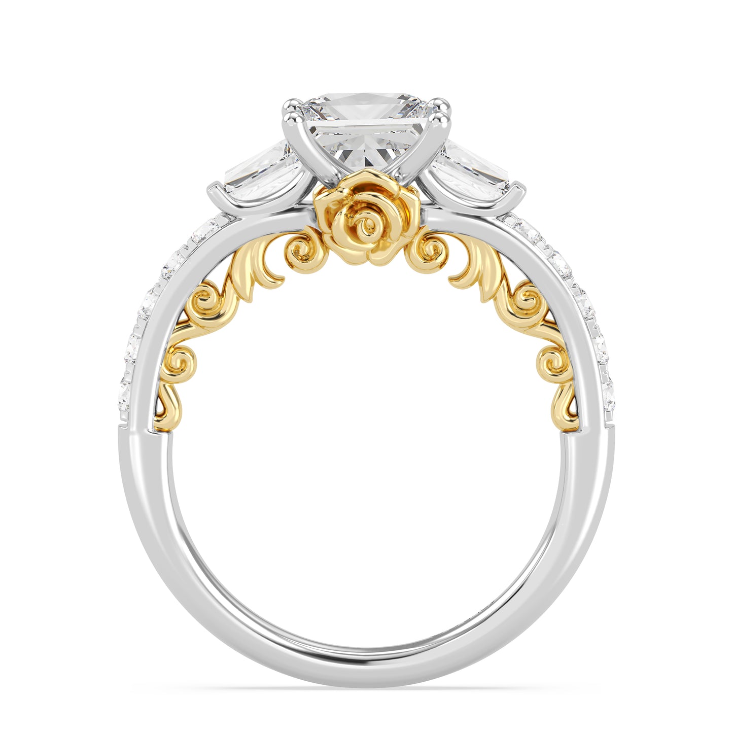 Enchanted Star Lab Grown Diamond 14K Gold Belle Gallery Engagement Ring