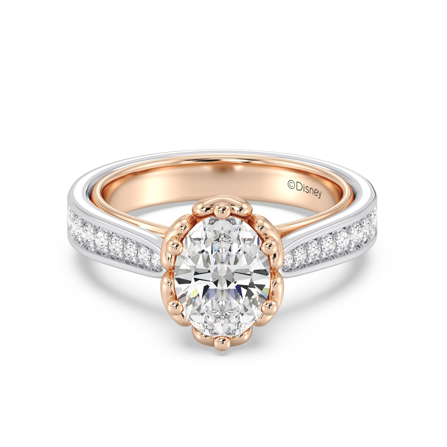 Enchanted Star Lab Grown Diamond Belle Rose Engagement Ring