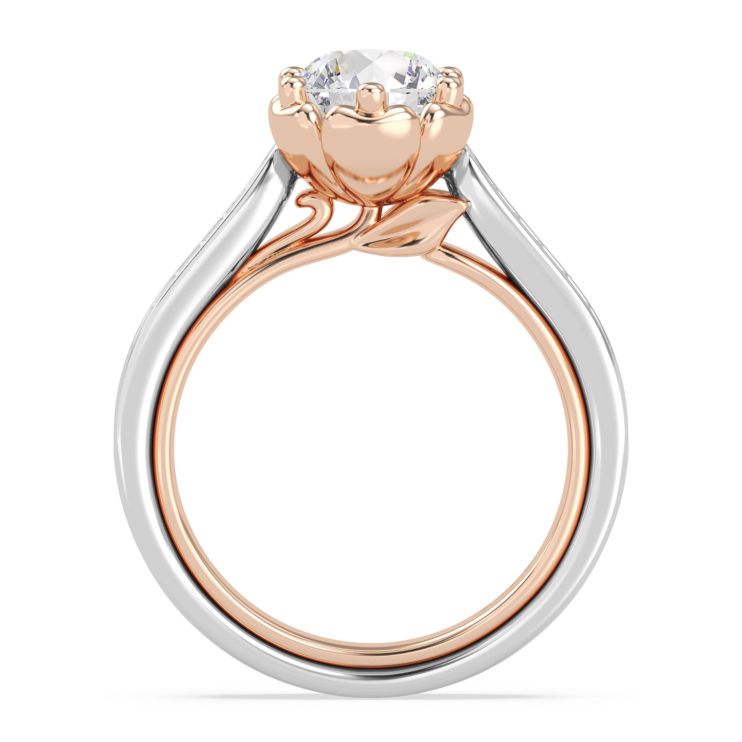 Enchanted Star Lab Grown Diamond Belle Rose Engagement Ring