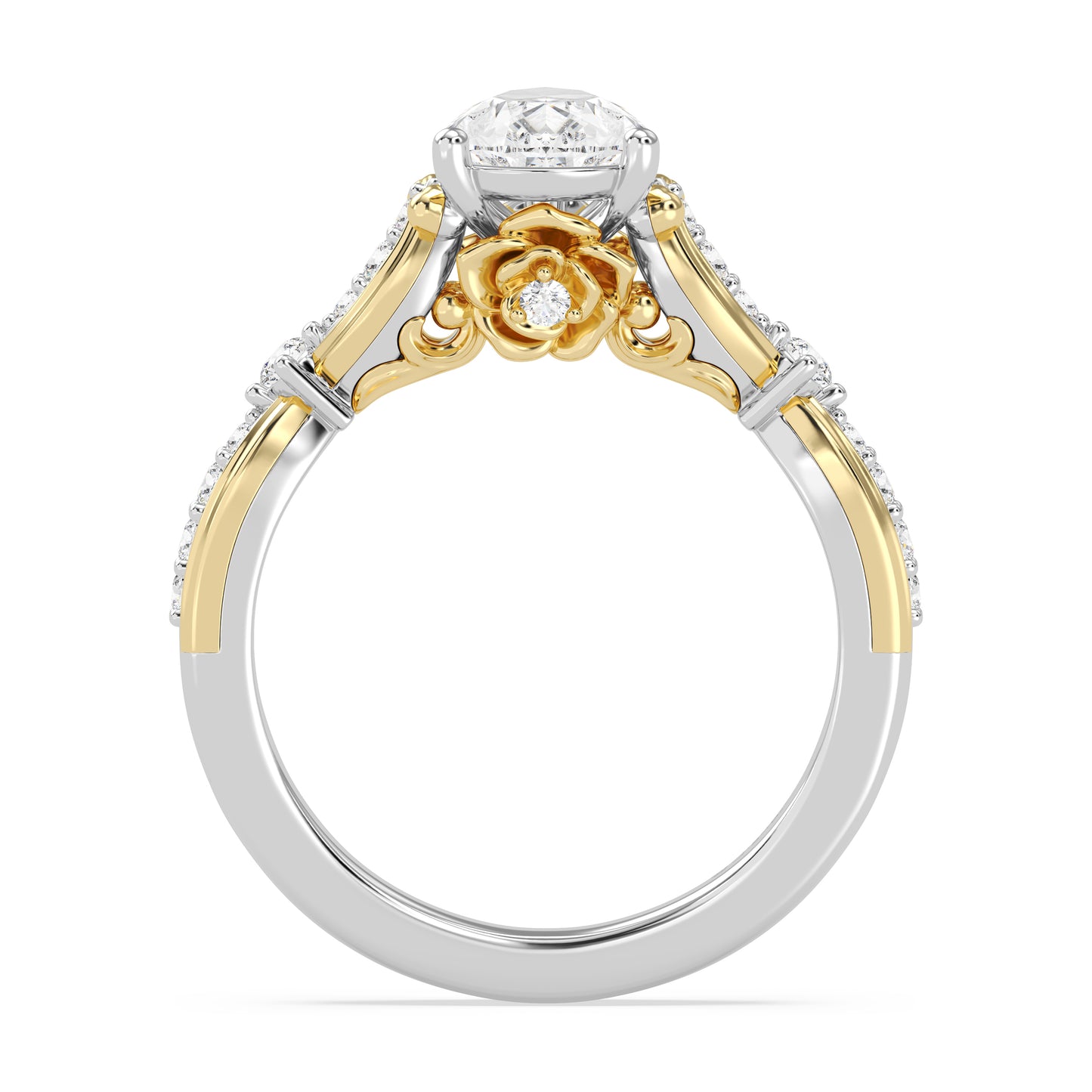 Enchanted Star Lab Grown Diamond 14K Gold Belle Ballroom Engagement Ring
