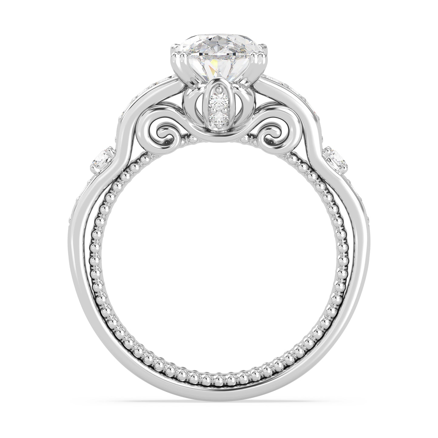 Enchanted Star Lab Grown Diamond 14K Gold Cinderella Carriage Engagement Ring