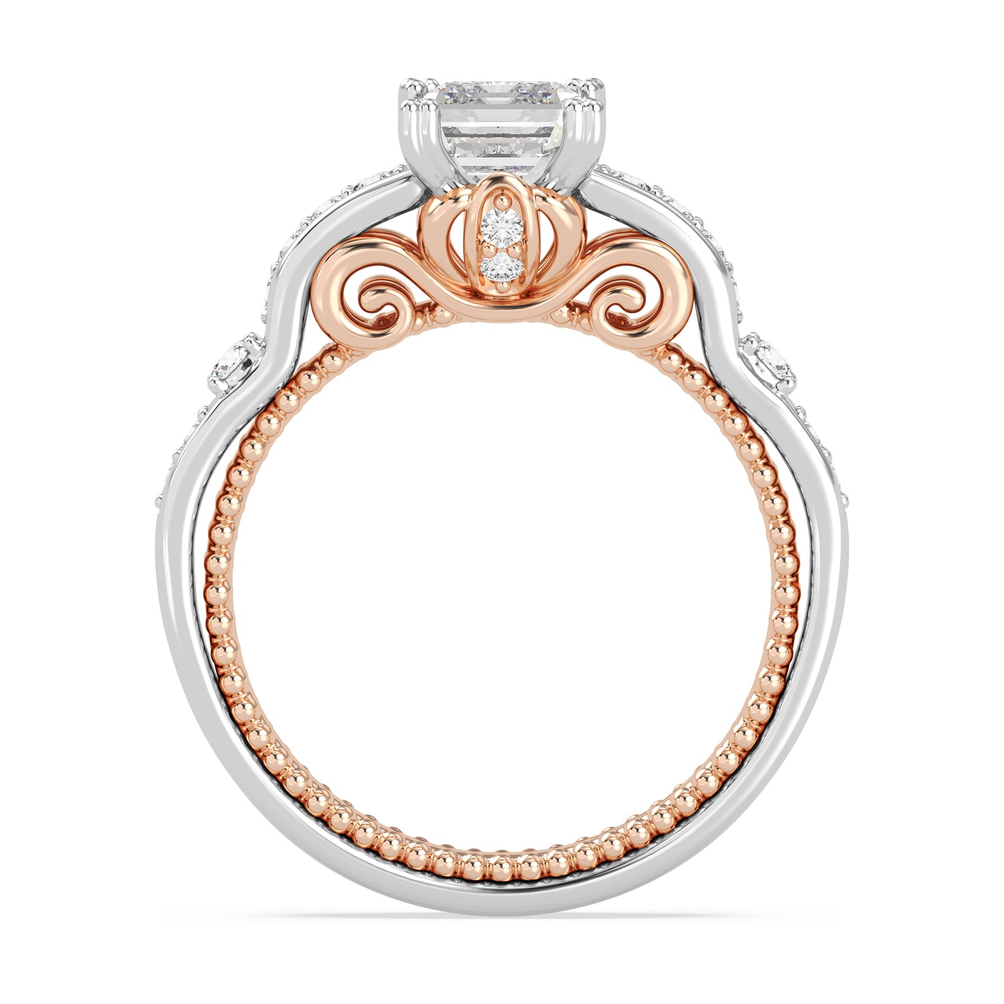 Enchanted Star Lab Grown Diamond 14K Gold Cinderella Carriage Engagement Ring