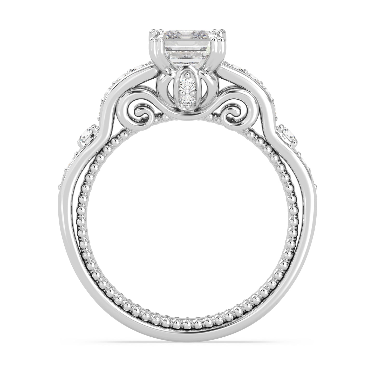 Enchanted Star Lab Grown Diamond 14K Gold Cinderella Carriage Engagement Ring