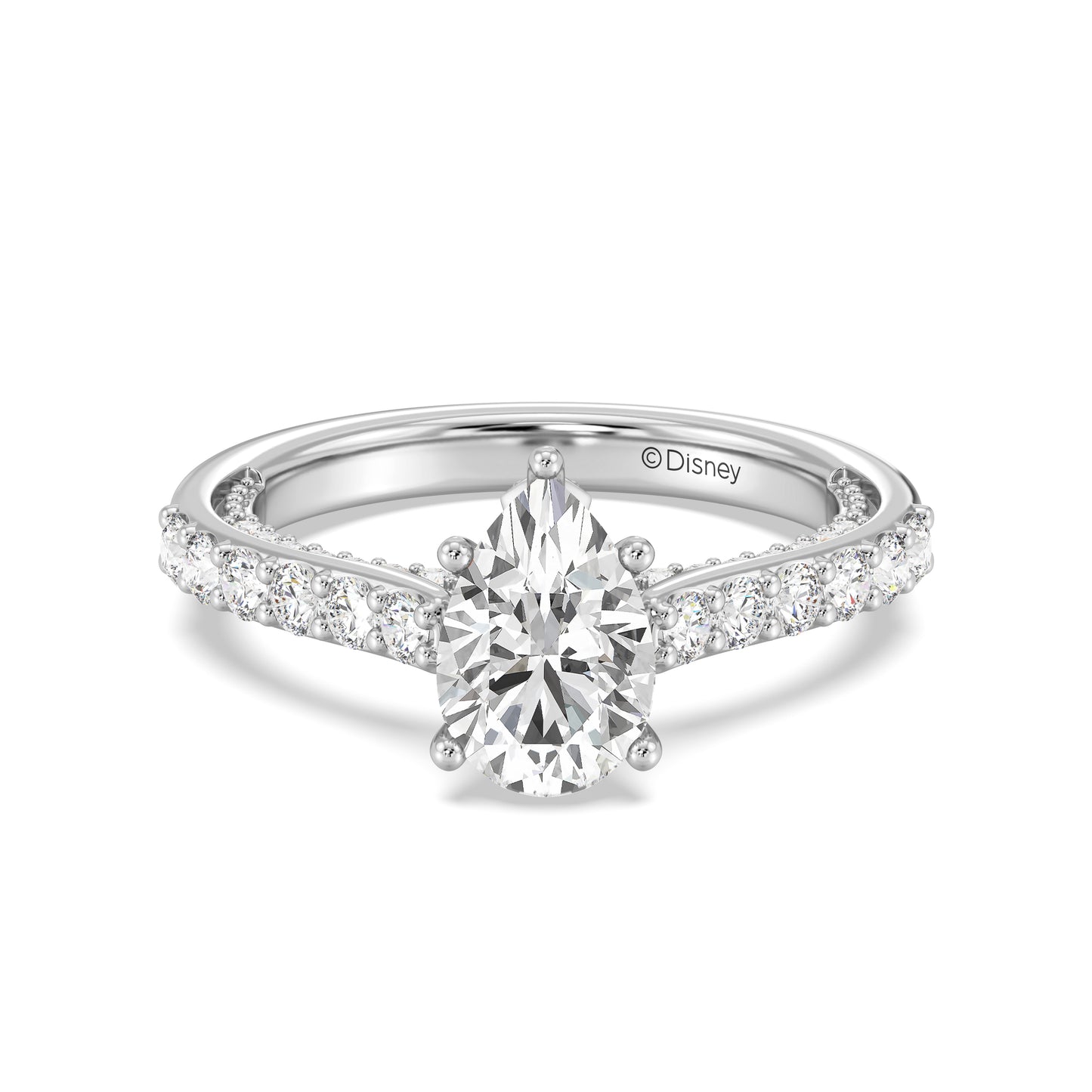Enchanted Star Lab Grown Diamond 14K Gold Aurora Engagement Ring with Hidden Accent Details