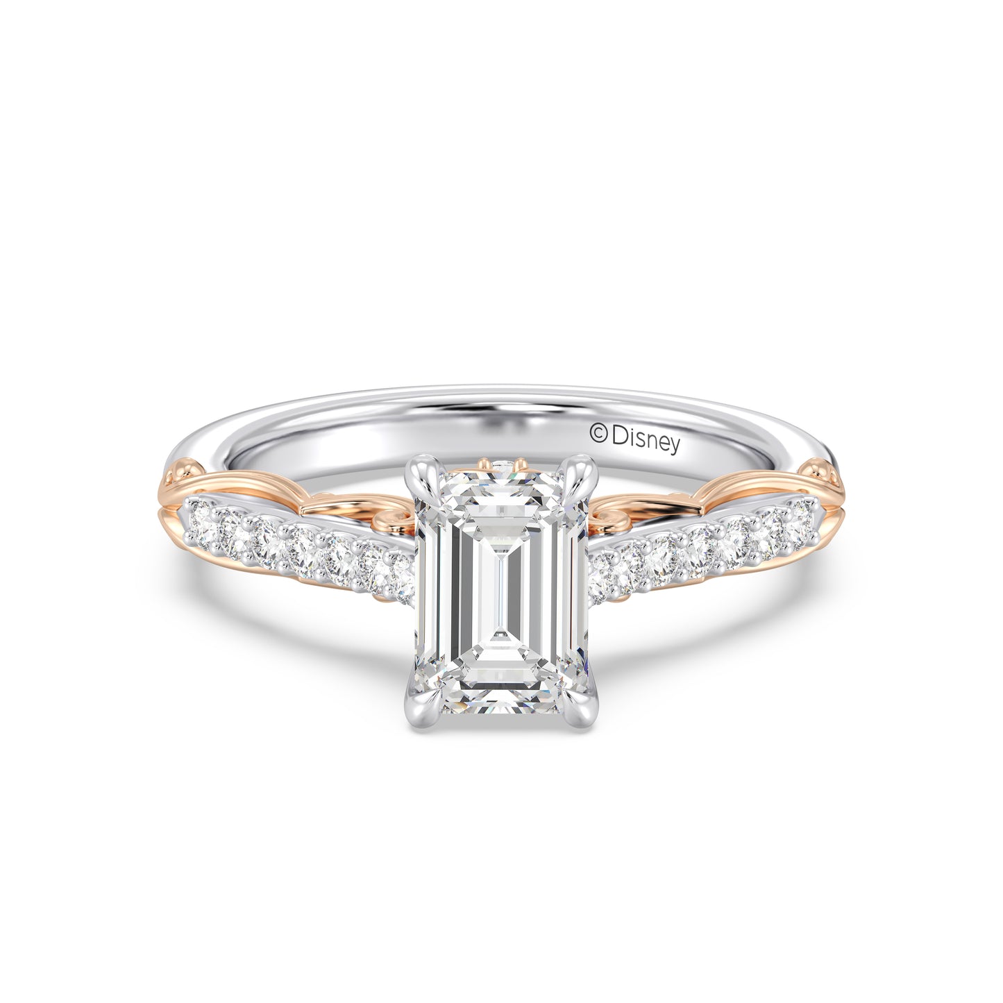 Enchanted Star Lab Grown Diamond 14K Gold Belle Rose Engagement Ring