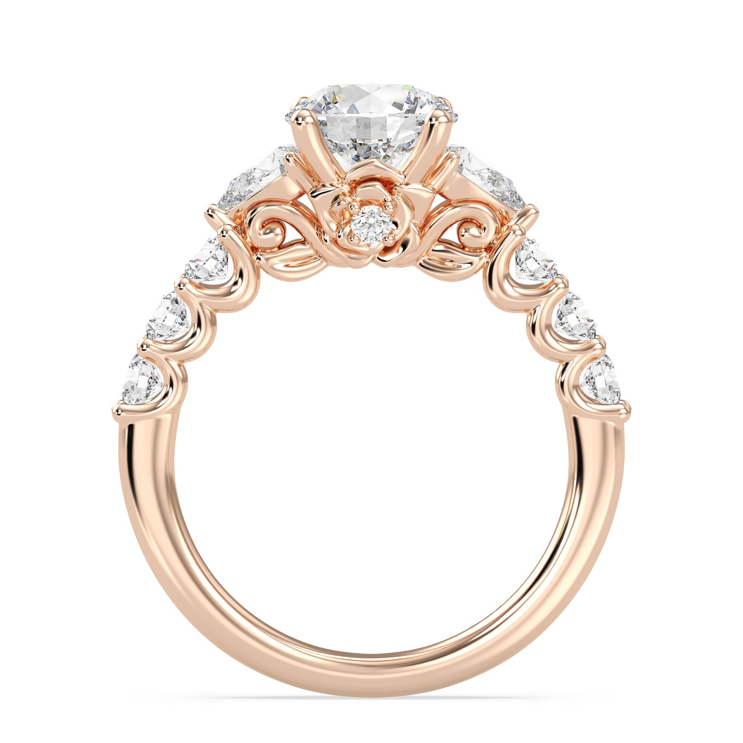 Enchanted Star Lab Grown Diamond 14K Gold Belle Gallery Engagement Ring