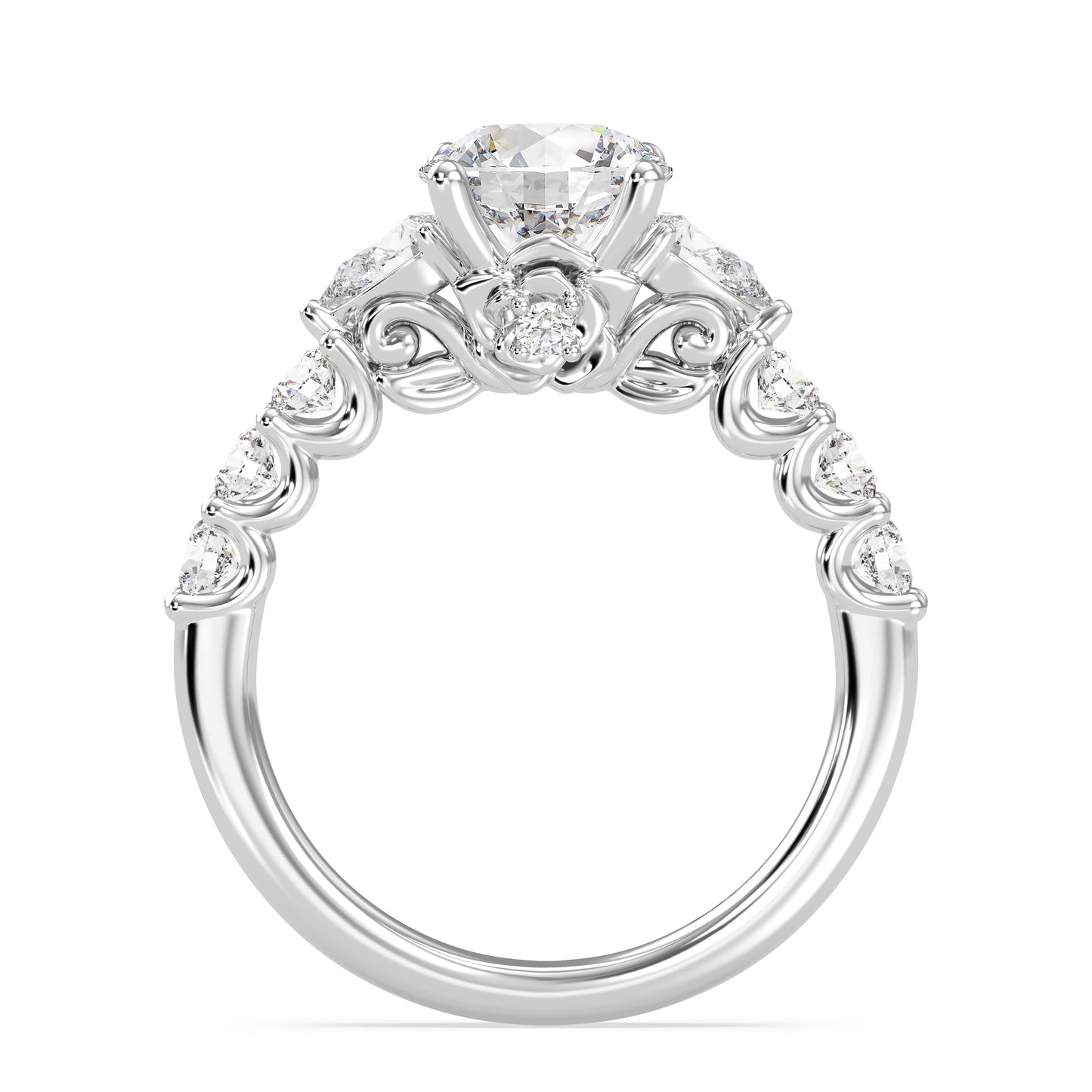 Enchanted Star Lab Grown Diamond 14K Gold Belle Gallery Engagement Ring