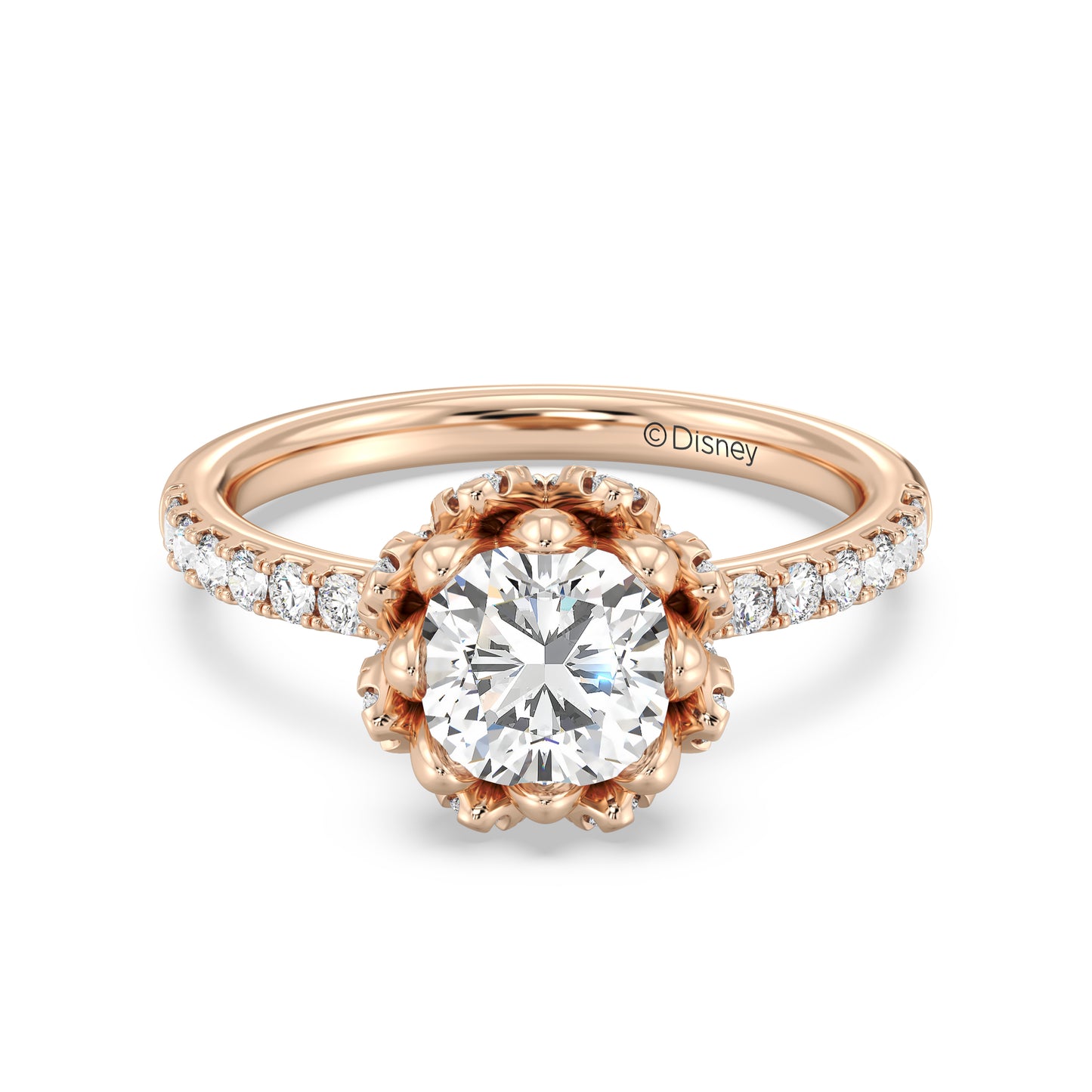 Enchanted Star Lab Grown Diamond 14K Gold Tiana Water Lily Engagement Ring
