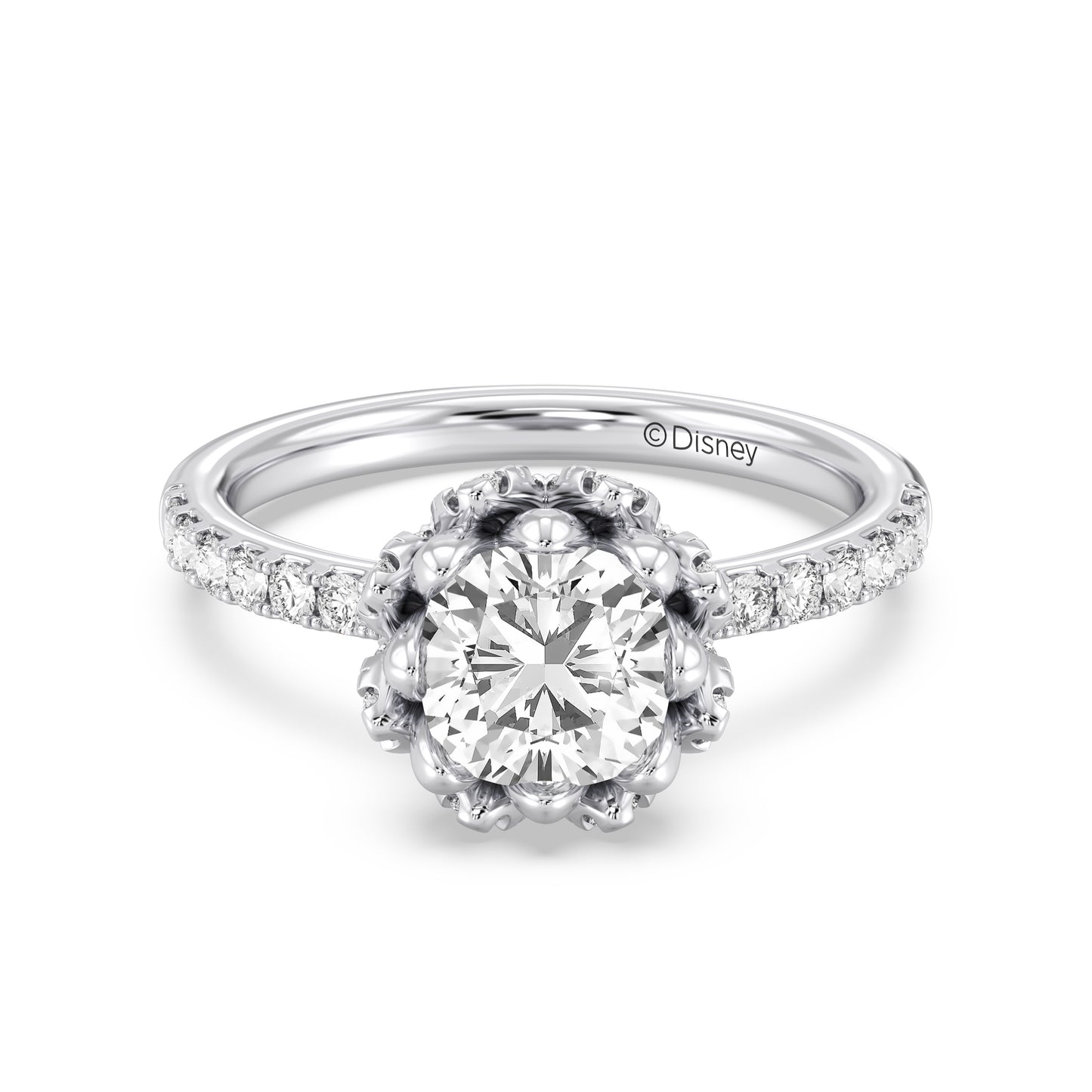 Enchanted Star Lab Grown Diamond 14K Gold Tiana Water Lily Engagement Ring