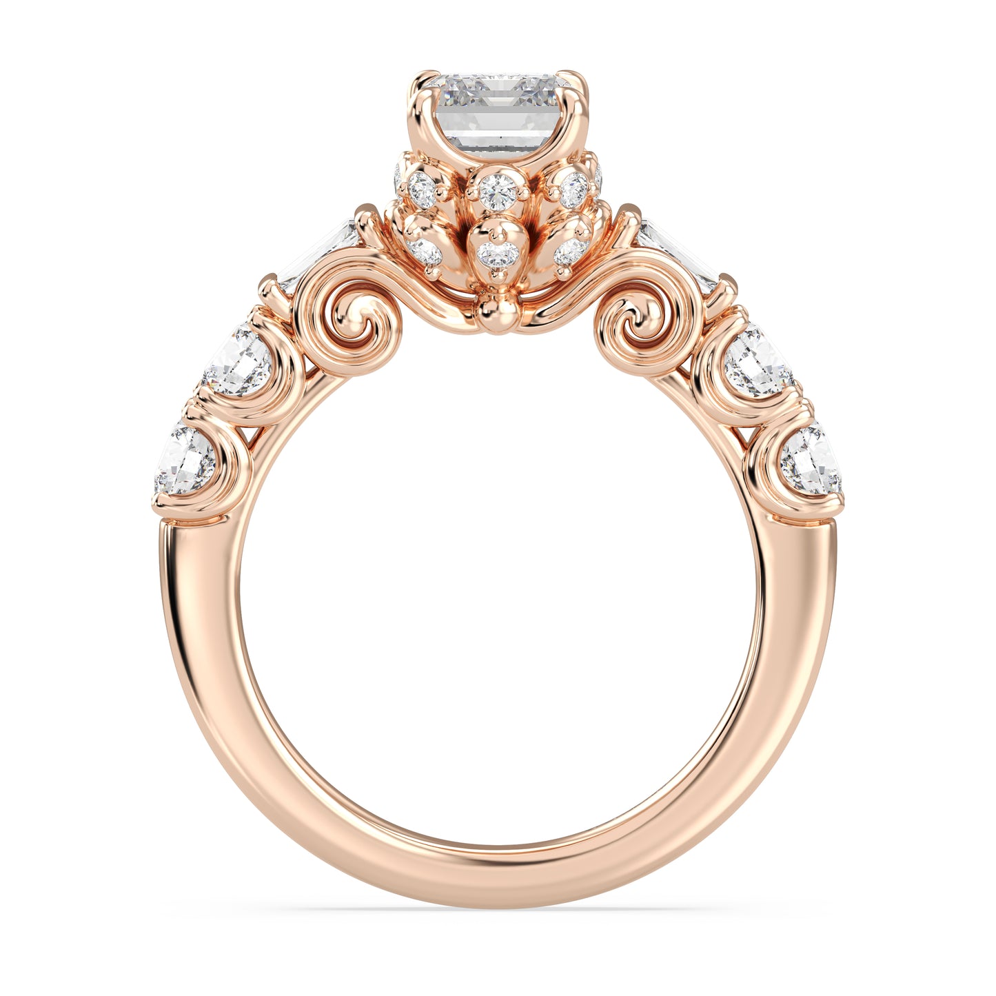 Enchanted Star Lab Grown Diamond 14K Gold Cinderella Engagement Ring