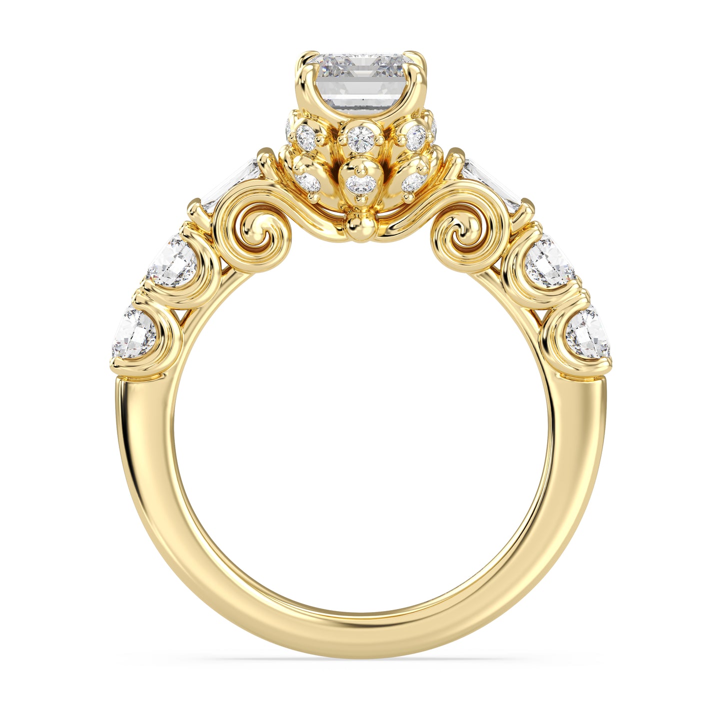 Enchanted Star Lab Grown Diamond 14K Gold Cinderella Engagement Ring