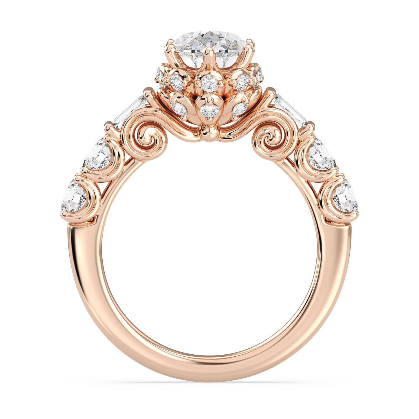 Enchanted Star Lab Grown Diamond 14K Gold Cinderella Engagement Ring