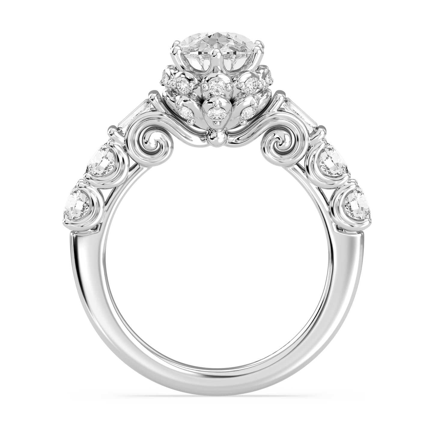 Enchanted Star Lab Grown Diamond 14K Gold Cinderella Engagement Ring