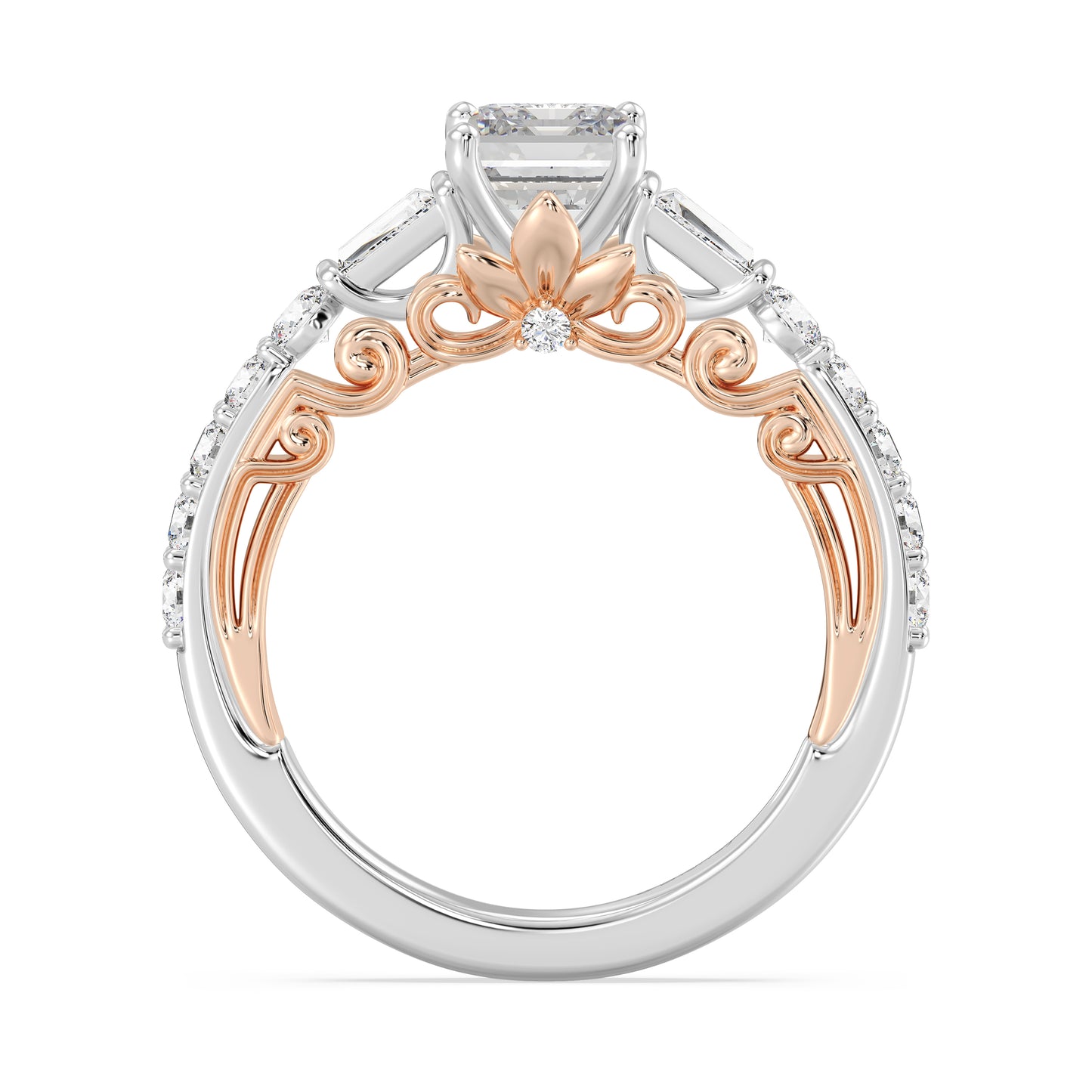 Enchanted Star Lab Grown Diamond 14K Gold Rapunzel Engagement Ring