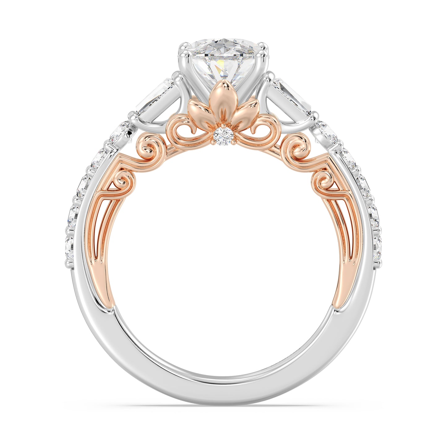 Enchanted Star Lab Grown Diamond 14K Gold Rapunzel Engagement Ring