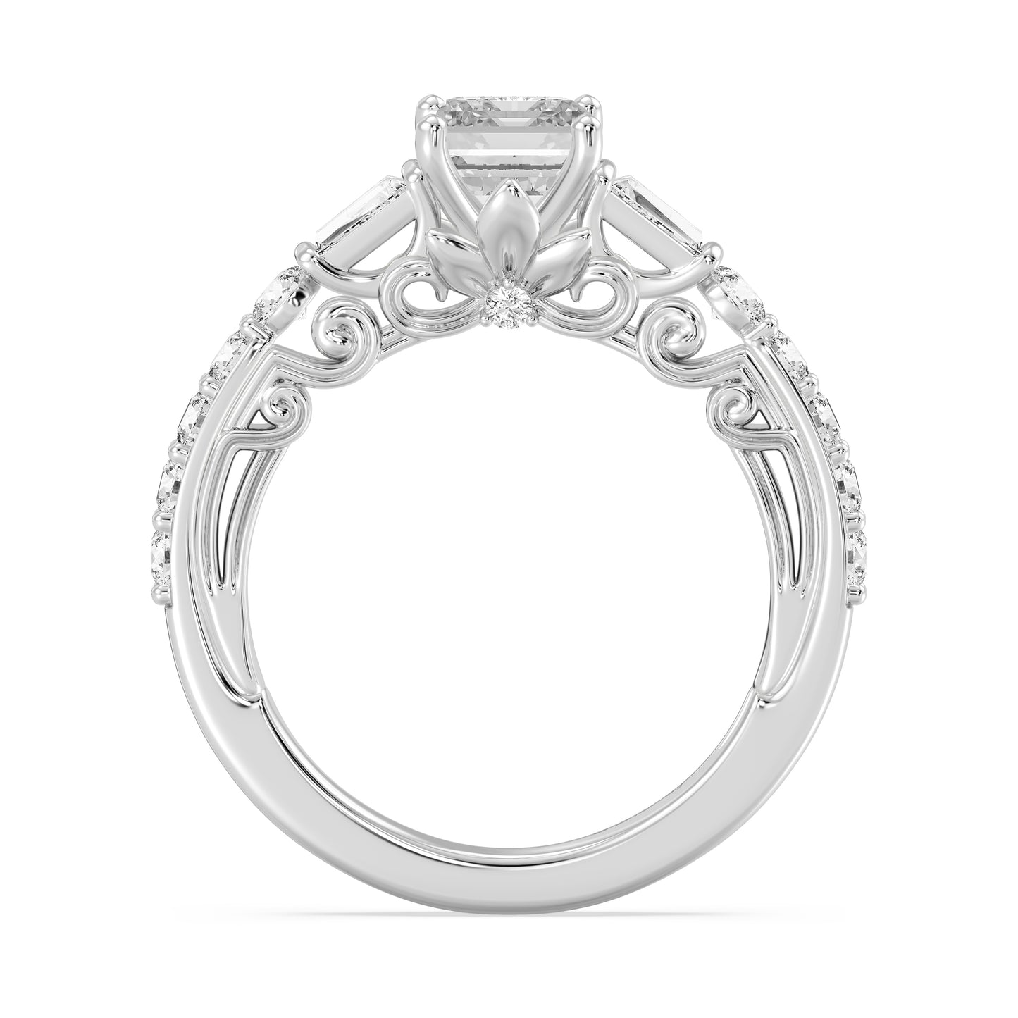 Enchanted Star Lab Grown Diamond 14K Gold Rapunzel Engagement Ring