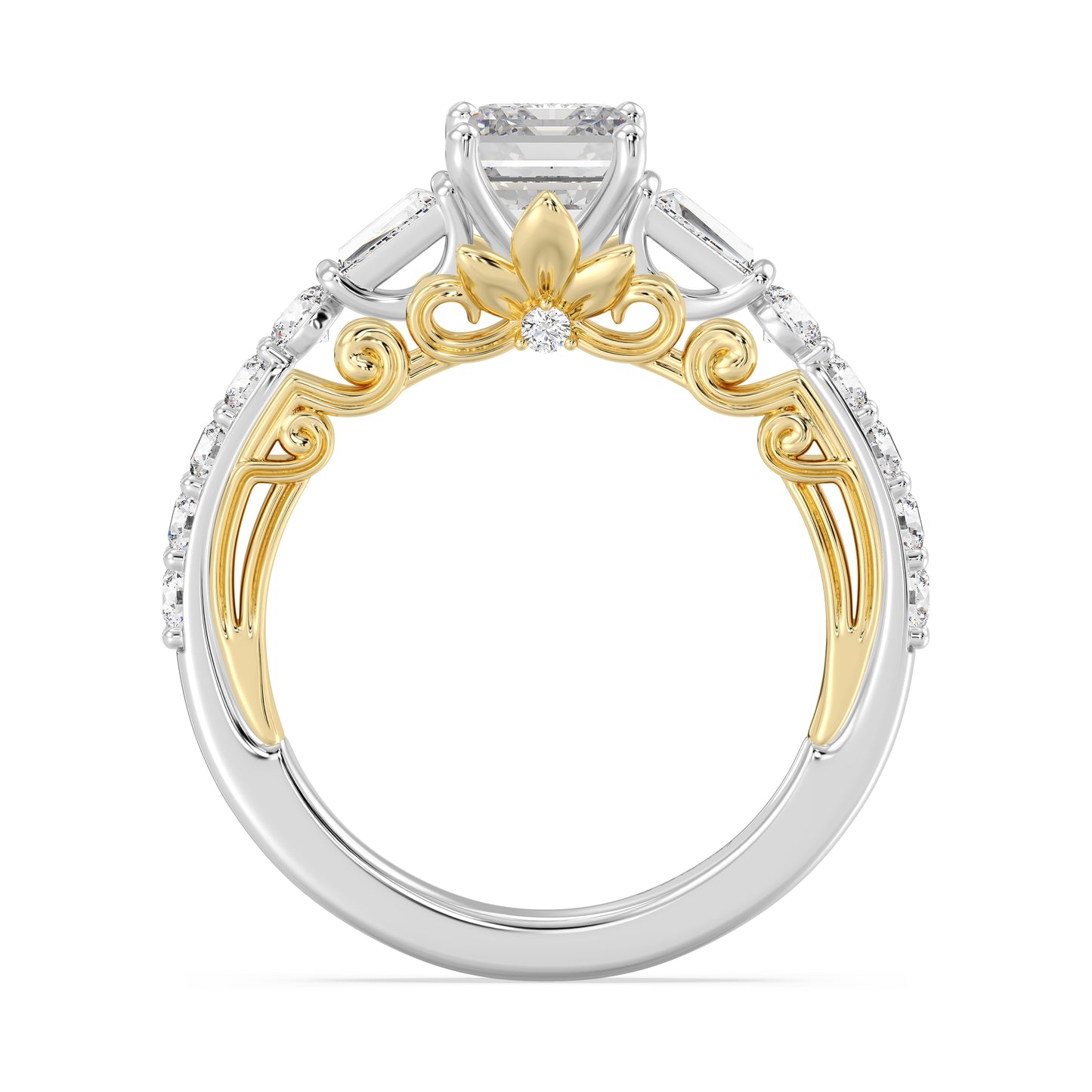 Enchanted Star Lab Grown Diamond 14K Gold Rapunzel Engagement Ring
