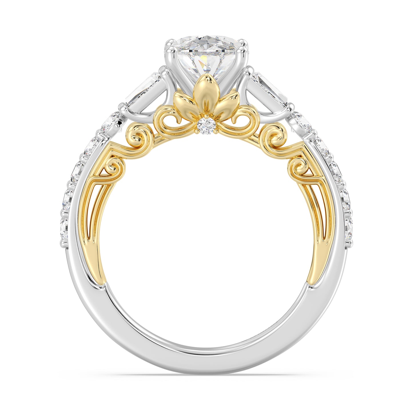 Enchanted Star Lab Grown Diamond 14K Gold Rapunzel Engagement Ring