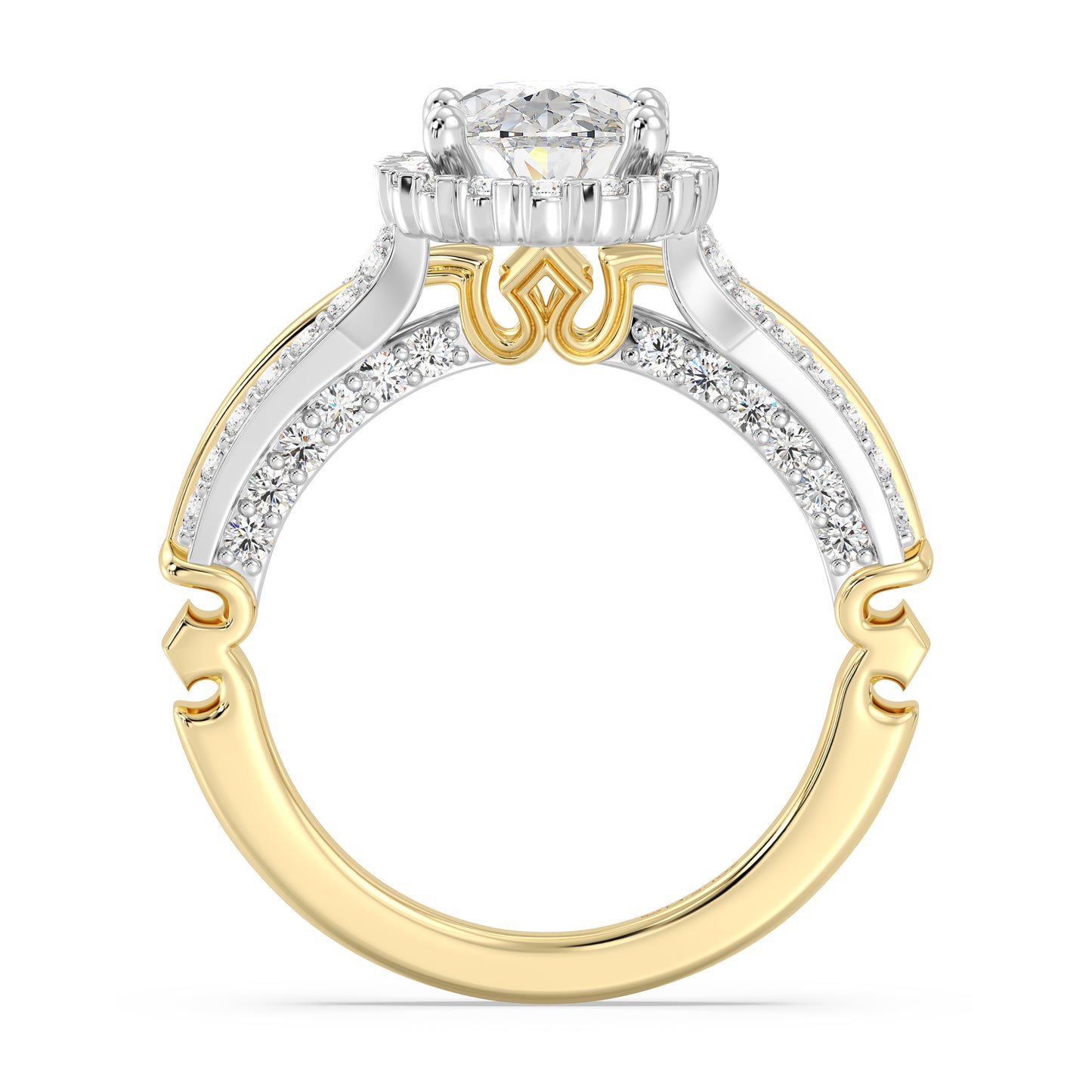 Enchanted Star Lab Grown Diamond Aurora Crown Engagement Ring