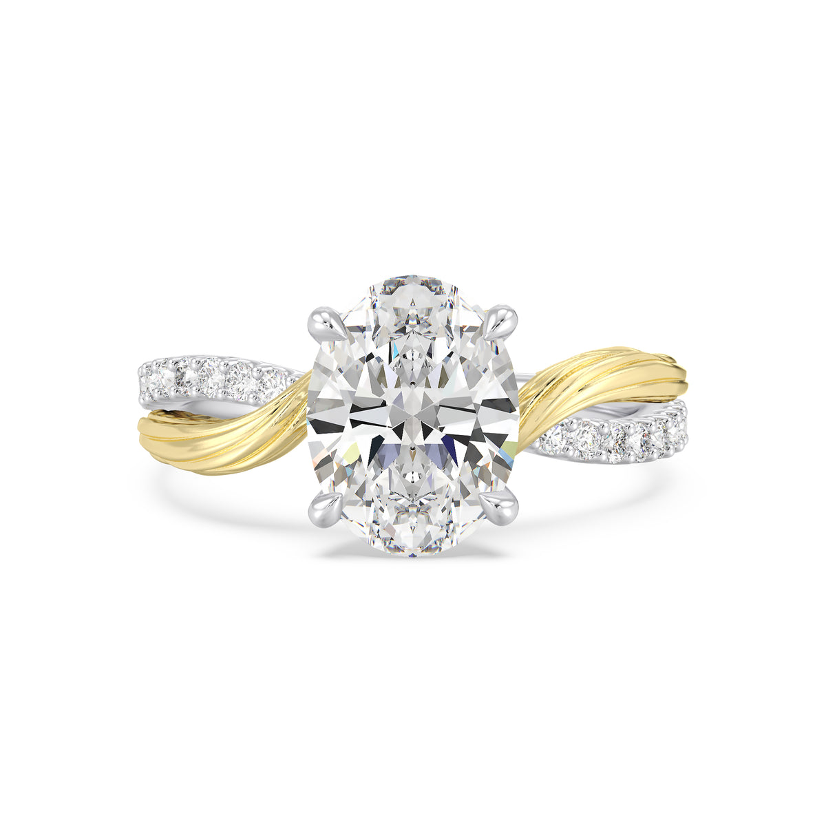 Disney's Rapunzel Inspired 3 3/8 CTTW Lab Grown Diamond Engagement Ring ...