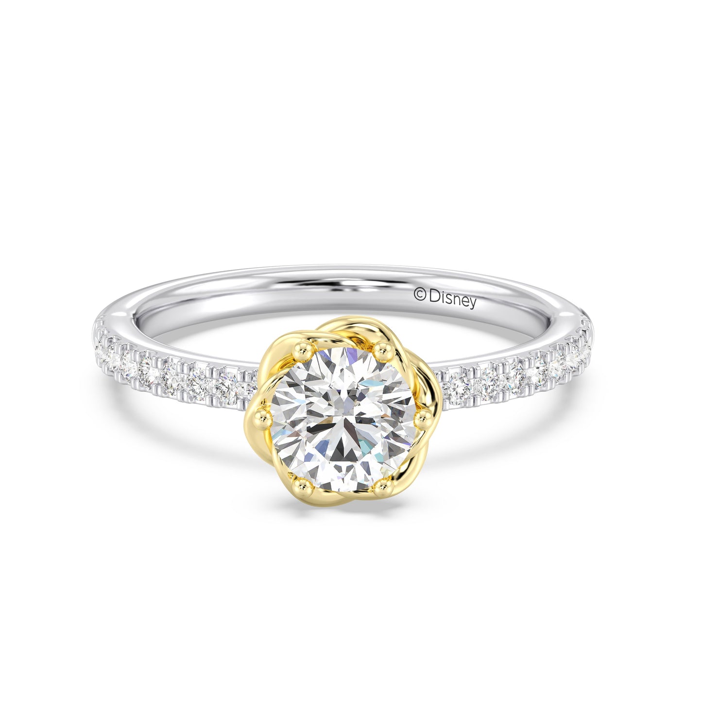 Enchanted Star Lab Grown Diamond 14K Gold Belle Rose Engagement Ring