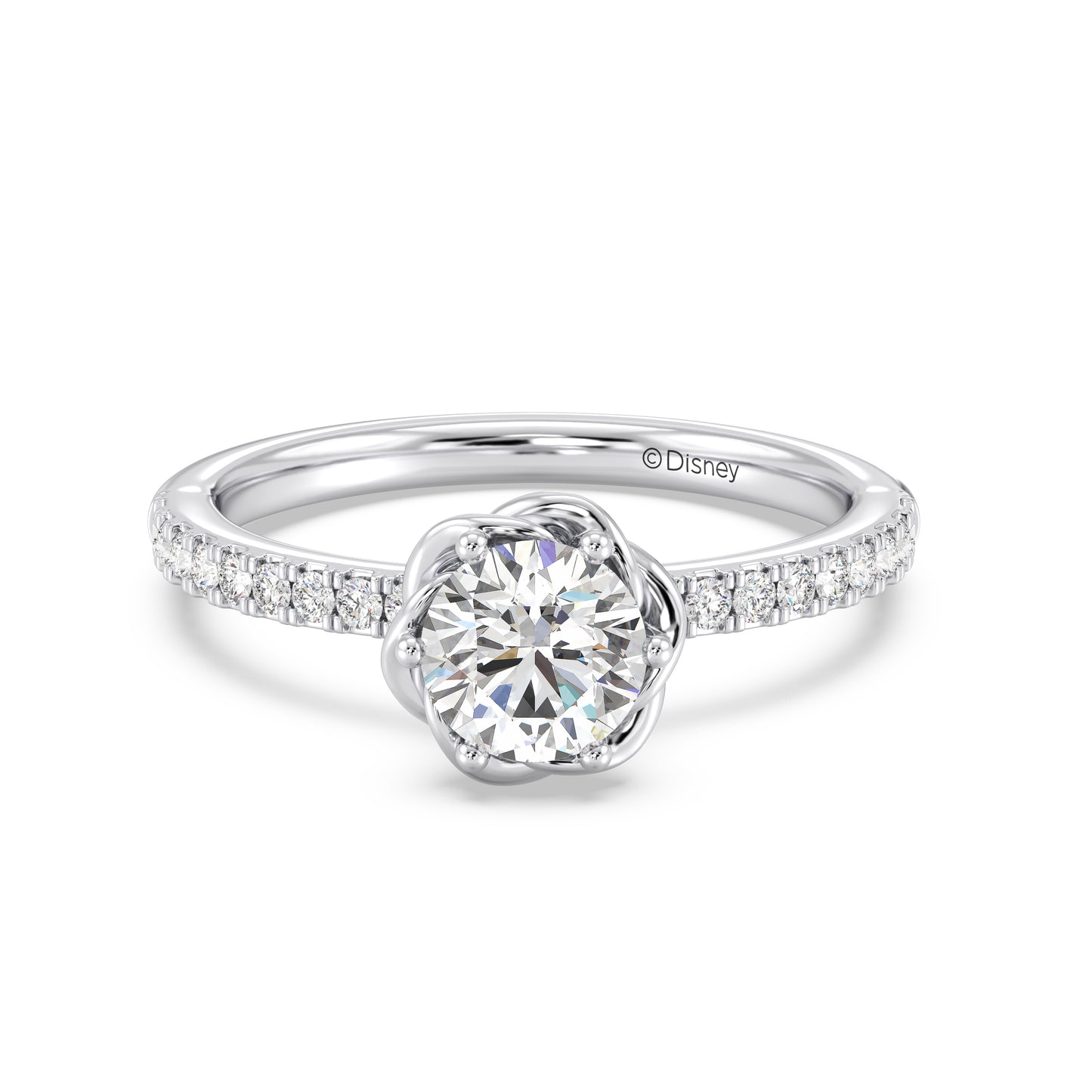 Enchanted Star Lab Grown Diamond 14K Gold Belle Rose Engagement Ring