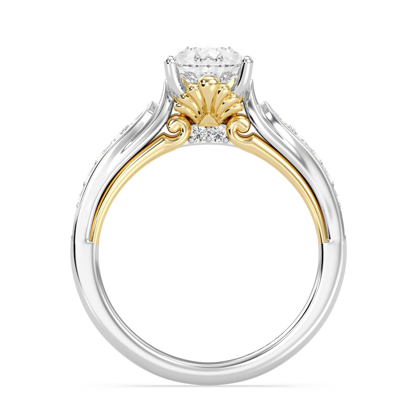 Enchanted Star Lab Grown Diamond 14K Gold Ariel Engagement Ring