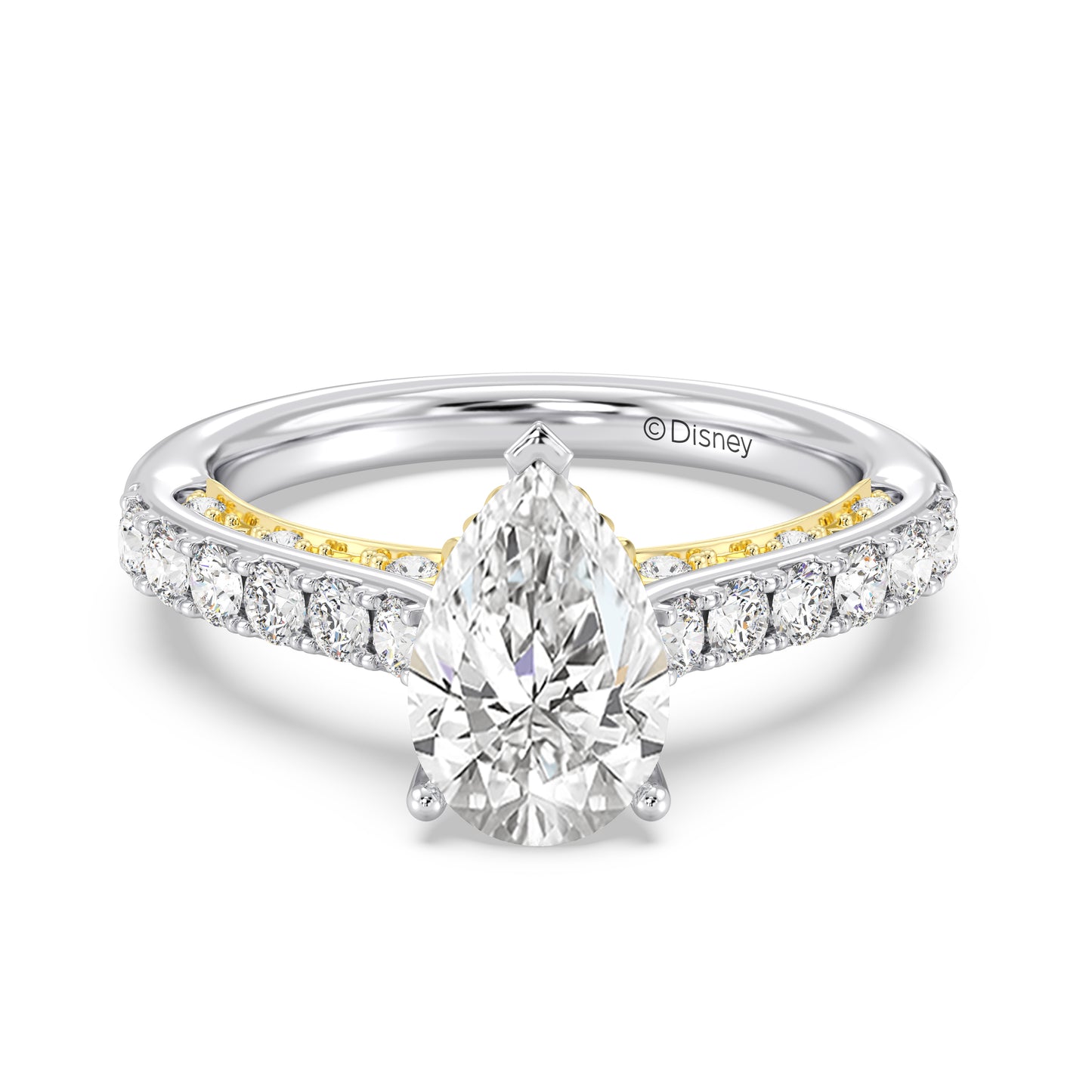 Enchanted Star Lab Grown Diamond 14K Gold Ariel Seashell Engagement Ring