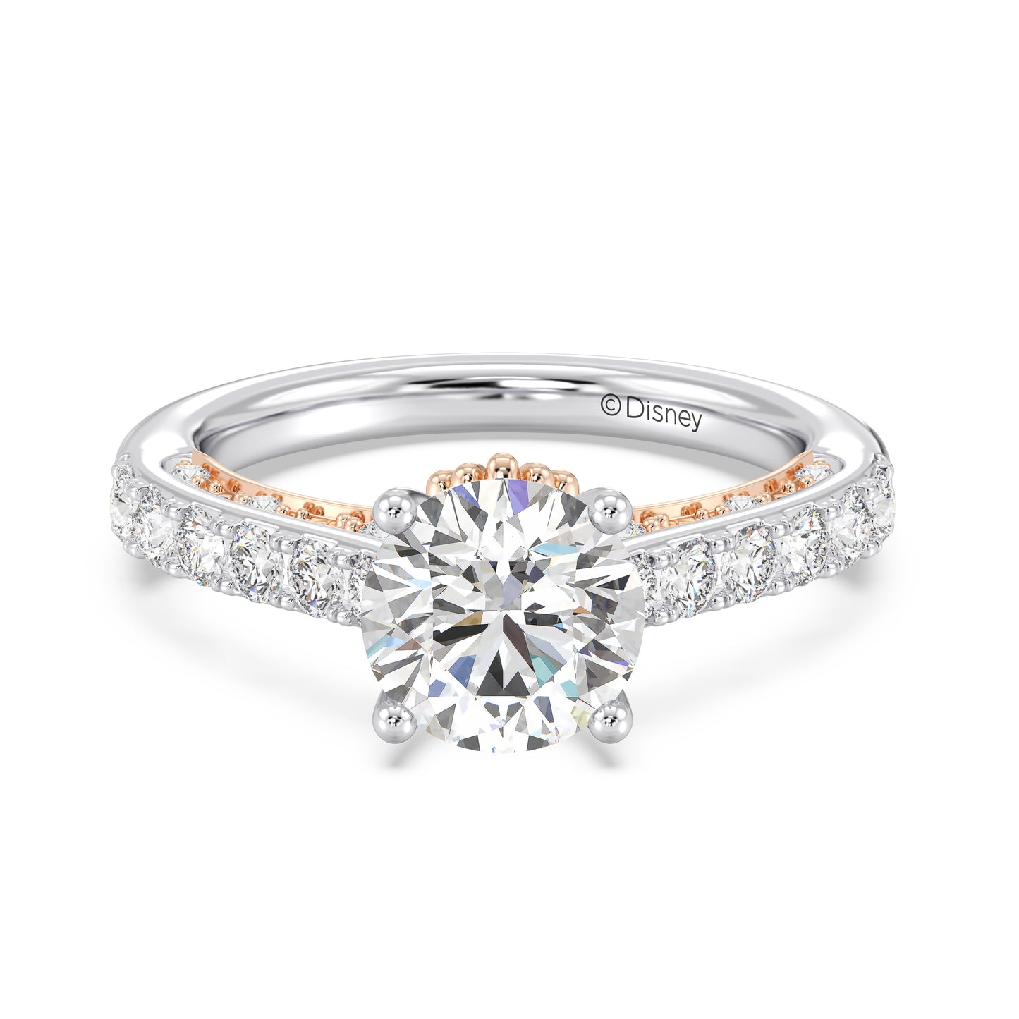 Enchanted Star Lab Grown Diamond 14K Gold Ariel Seashell Engagement Ring
