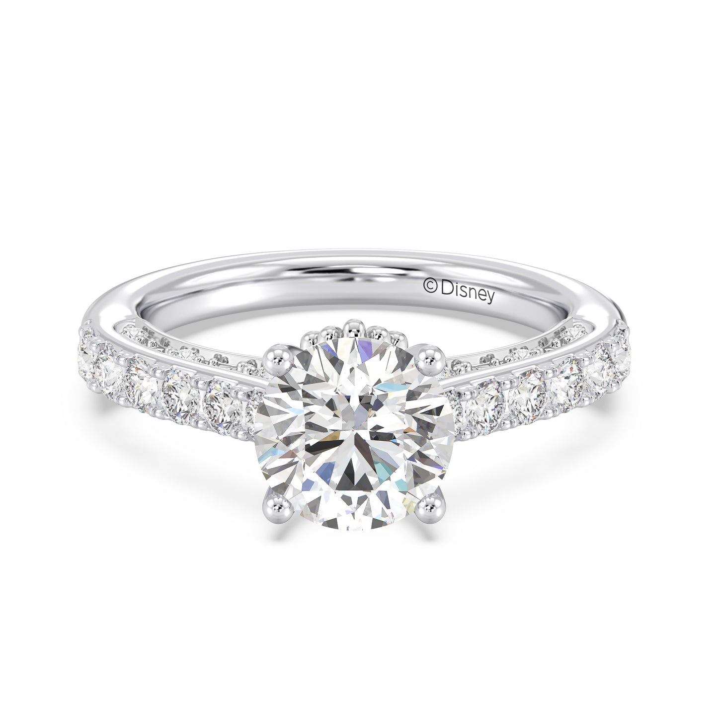 Enchanted Star Lab Grown Diamond 14K Gold Ariel Seashell Engagement Ring