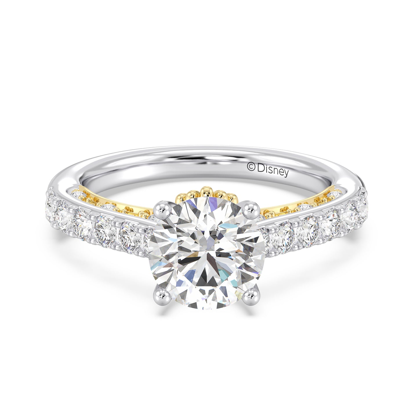 Enchanted Star Lab Grown Diamond 14K Gold Ariel Seashell Engagement Ring