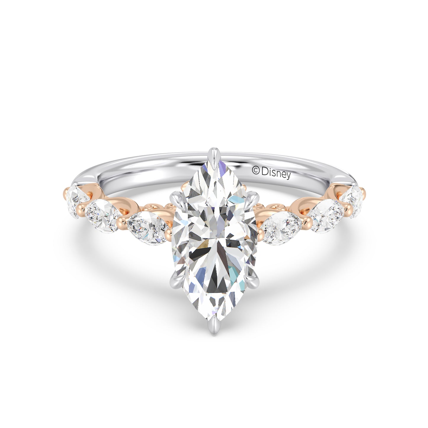 Enchanted Star Lab Grown Diamond 14K Gold Belle Rose Engagement Ring