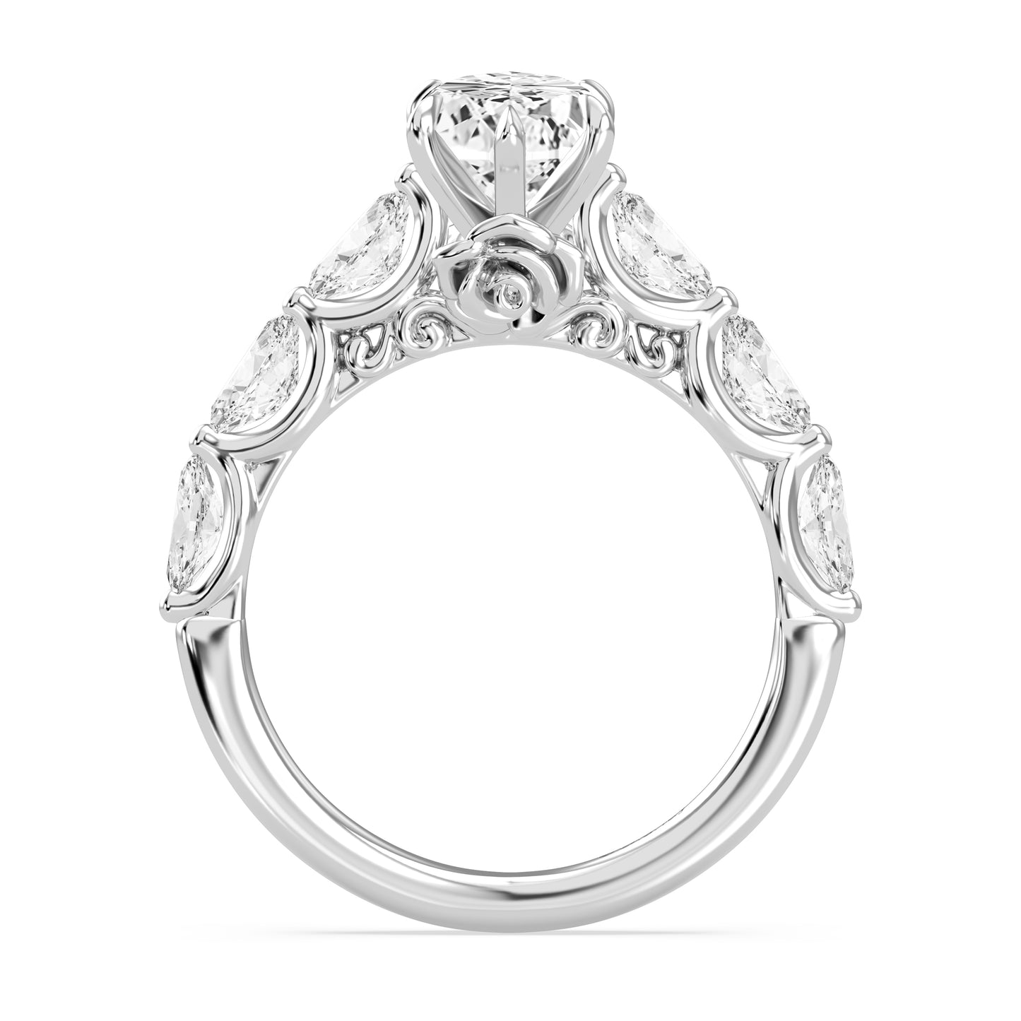 Enchanted Star Lab Grown Diamond 14K Gold Belle Rose Engagement Ring