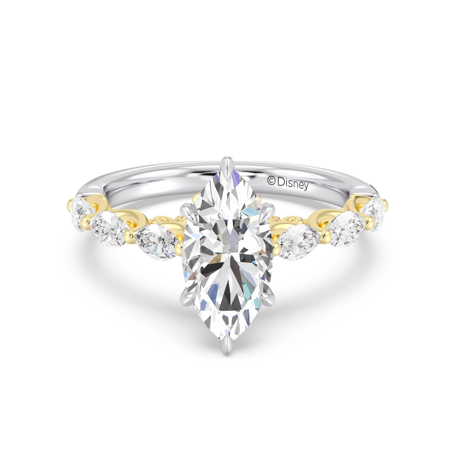Enchanted Star Lab Grown Diamond 14K Gold Belle Rose Engagement Ring