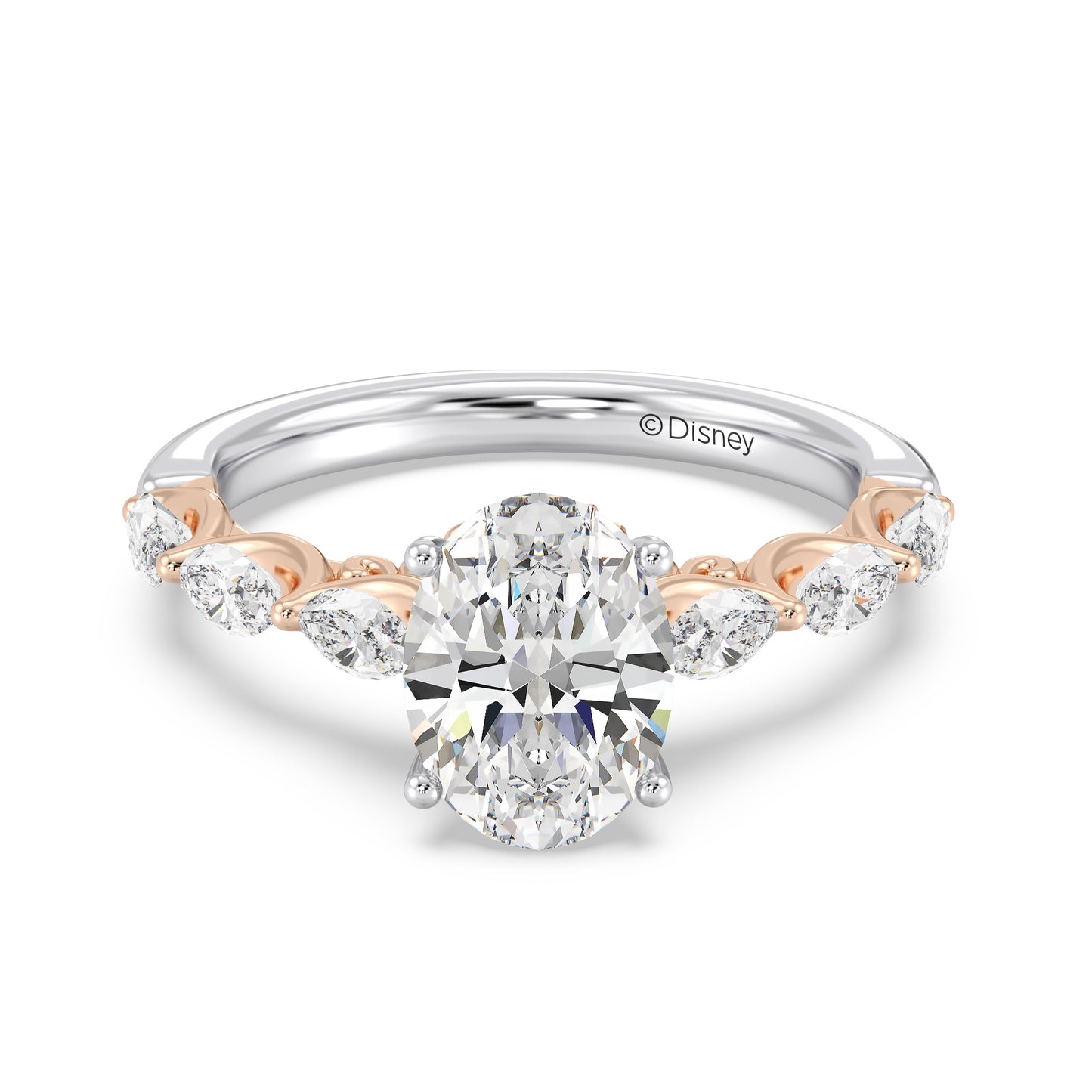 Enchanted Star Lab Grown Diamond 14K Gold Belle Rose Engagement Ring
