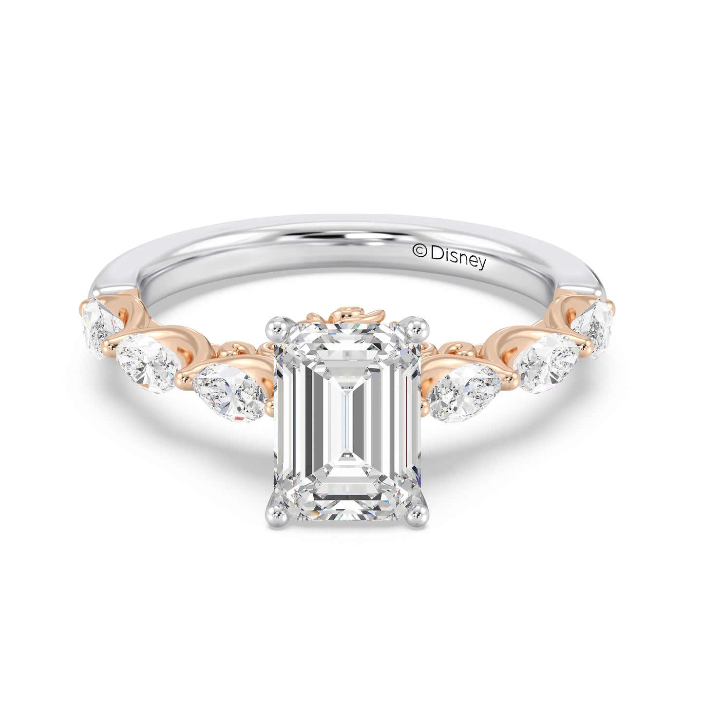 Enchanted Star Lab Grown Diamond 14K Gold Belle Rose Engagement Ring