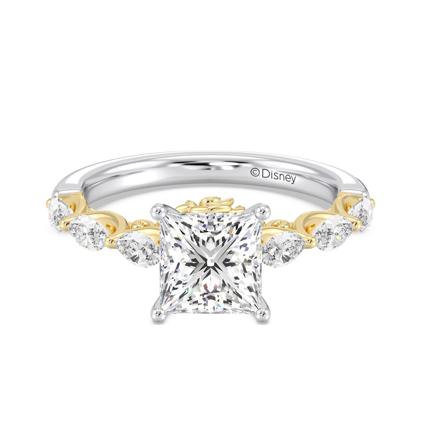 Enchanted Star Lab Grown Diamond 14K Gold Belle Rose Engagement Ring
