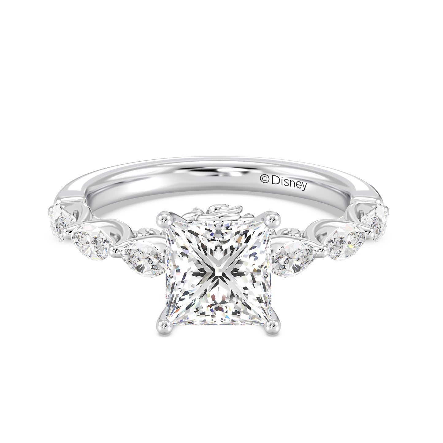 Enchanted Star Lab Grown Diamond 14K Gold Belle Rose Engagement Ring