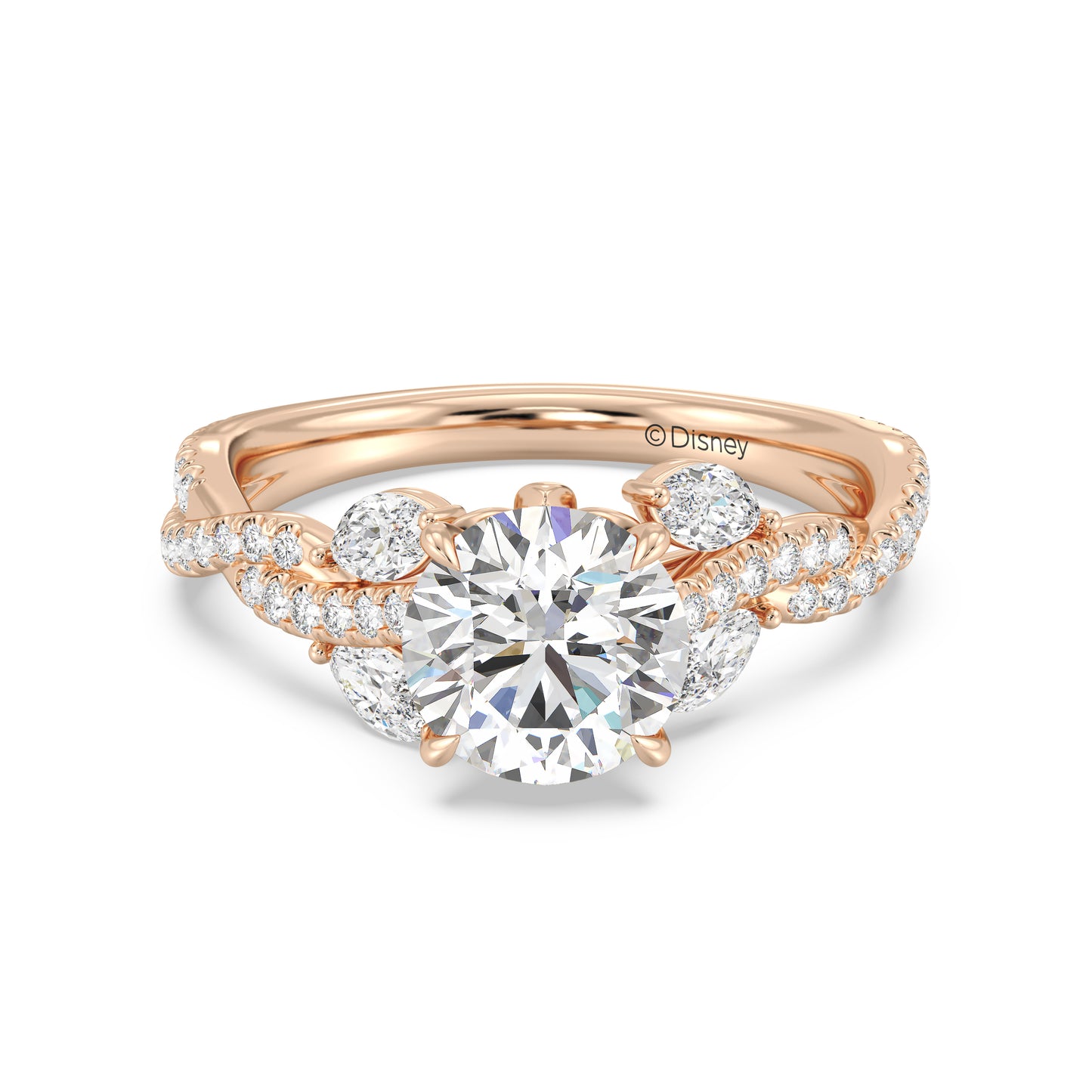 Enchanted Star Lab Grown Diamond And 14K Gold Disney Princess Rapunzel Vine Engagement Ring