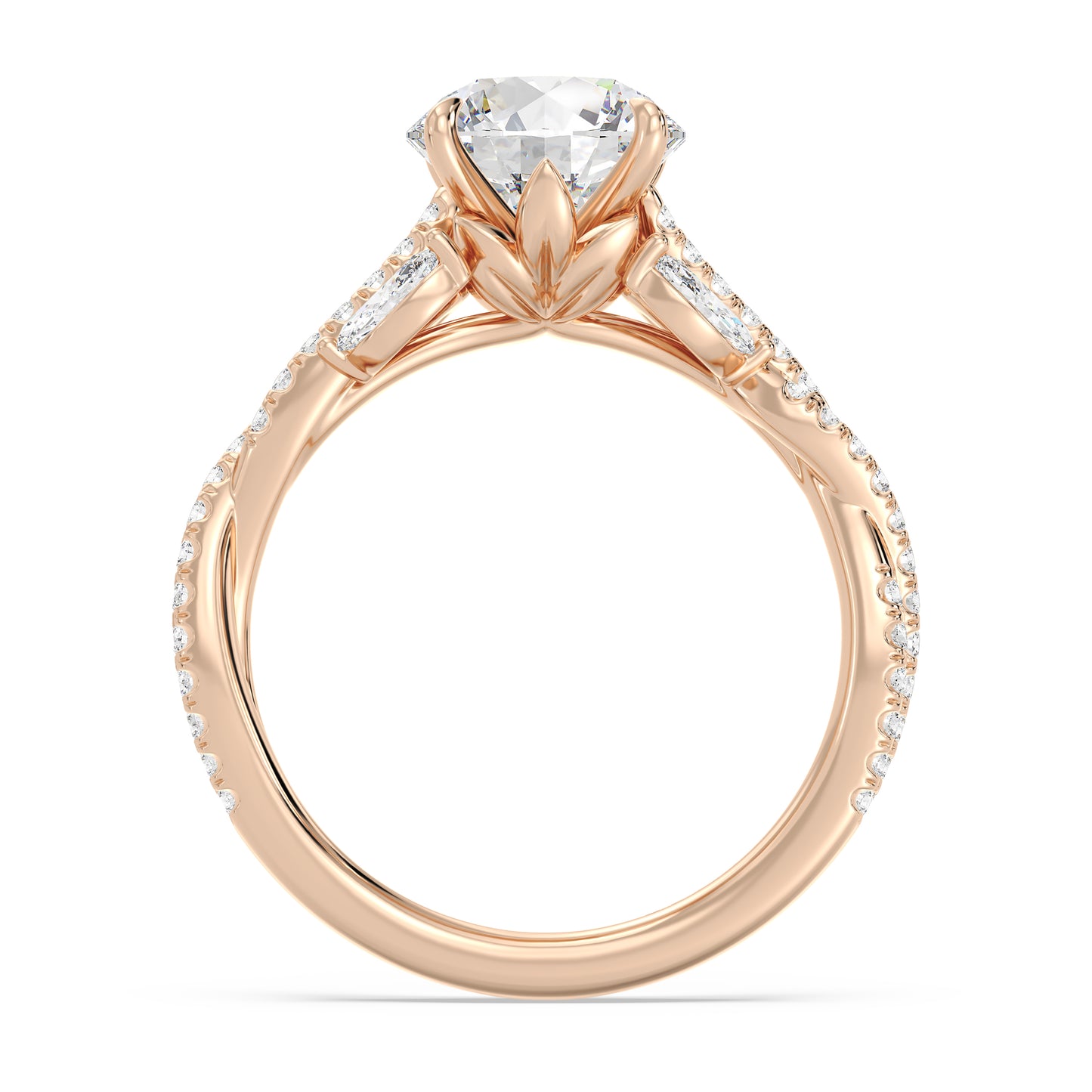Enchanted Star Lab Grown Diamond And 14K Gold Disney Princess Rapunzel Vine Engagement Ring