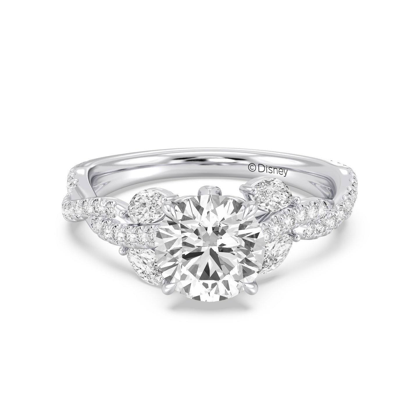 Enchanted Star Lab Grown Diamond And 14K Gold Disney Princess Rapunzel Vine Engagement Ring
