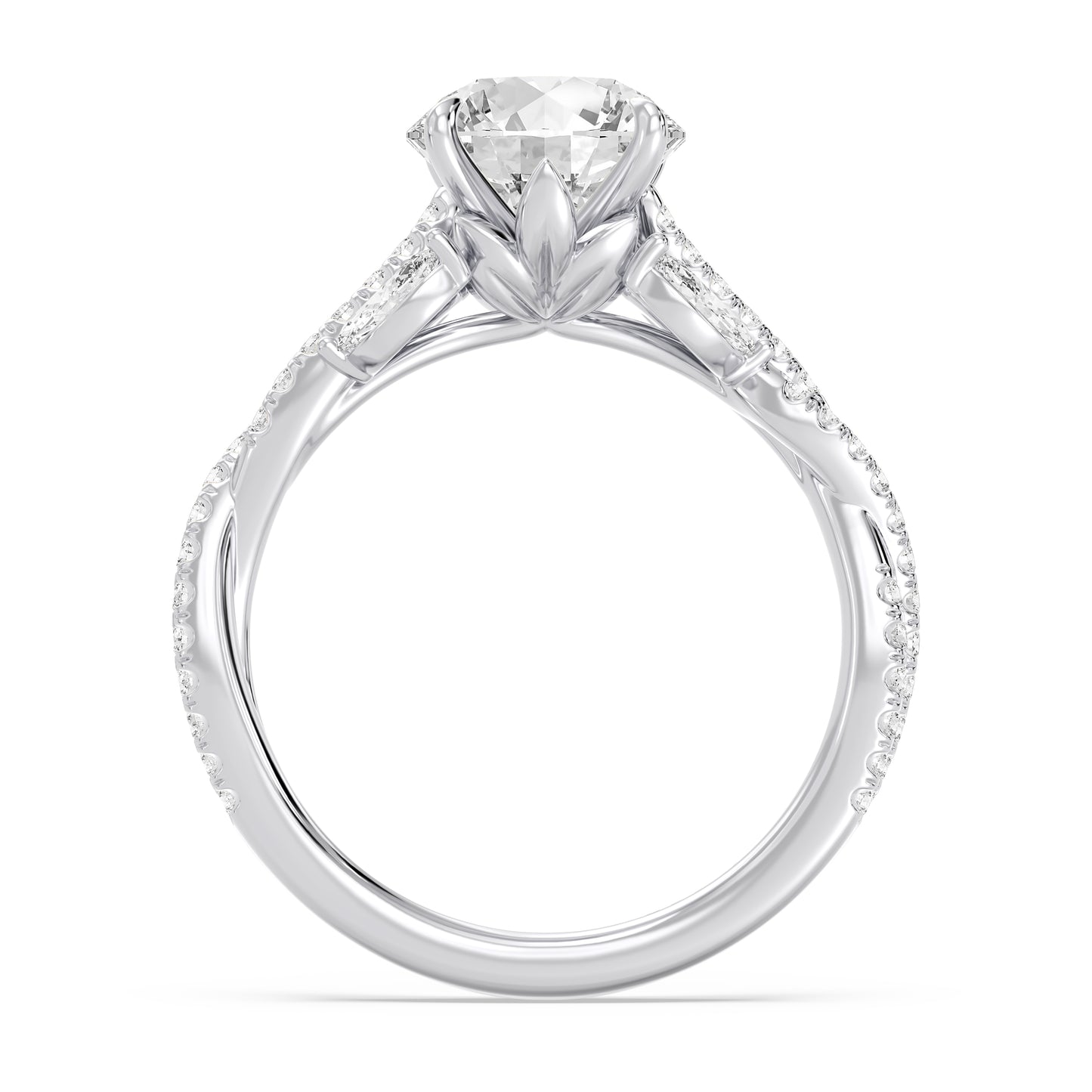 Enchanted Star Lab Grown Diamond And 14K Gold Disney Princess Rapunzel Vine Engagement Ring