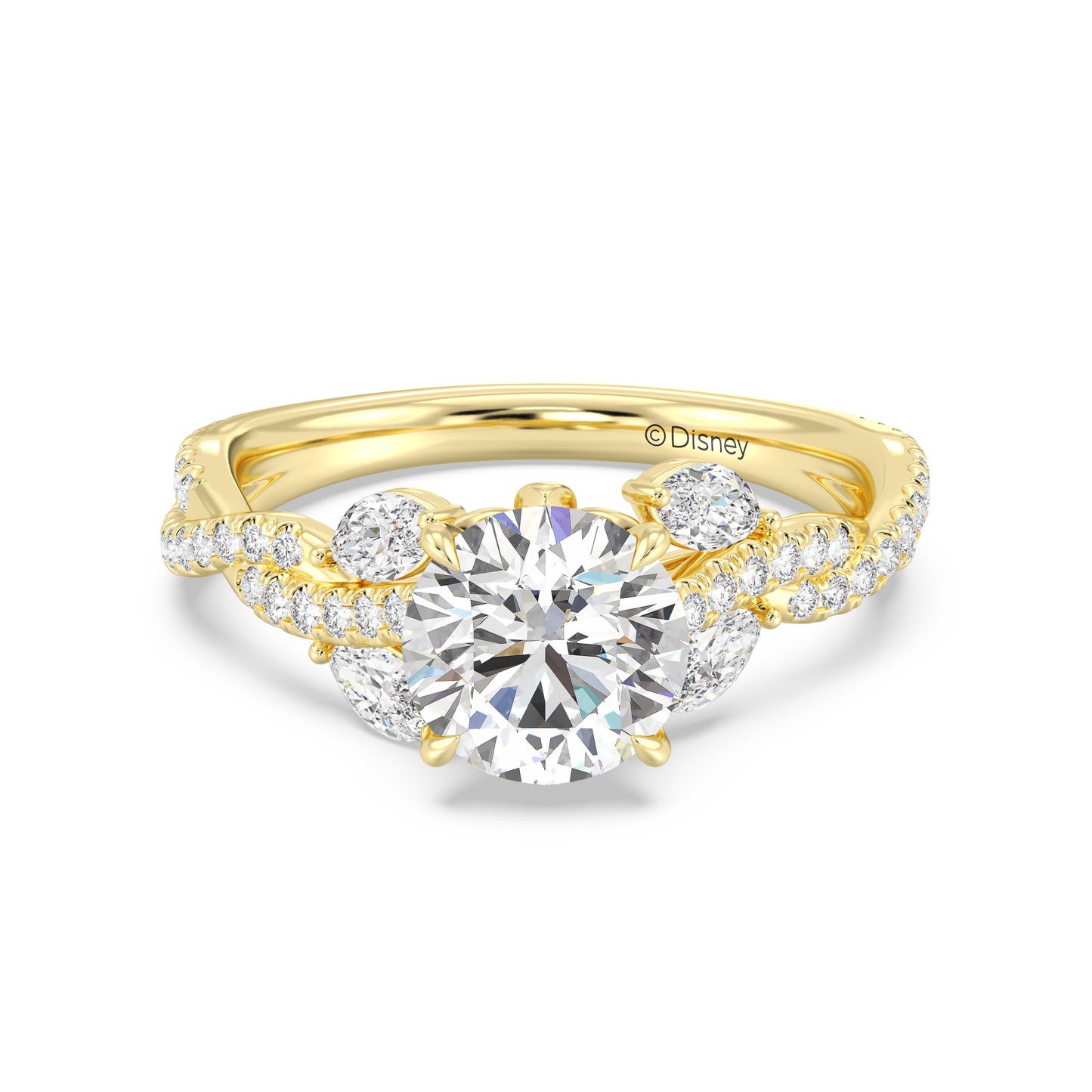 Enchanted Star Lab Grown Diamond And 14K Gold Disney Princess Rapunzel Vine Engagement Ring