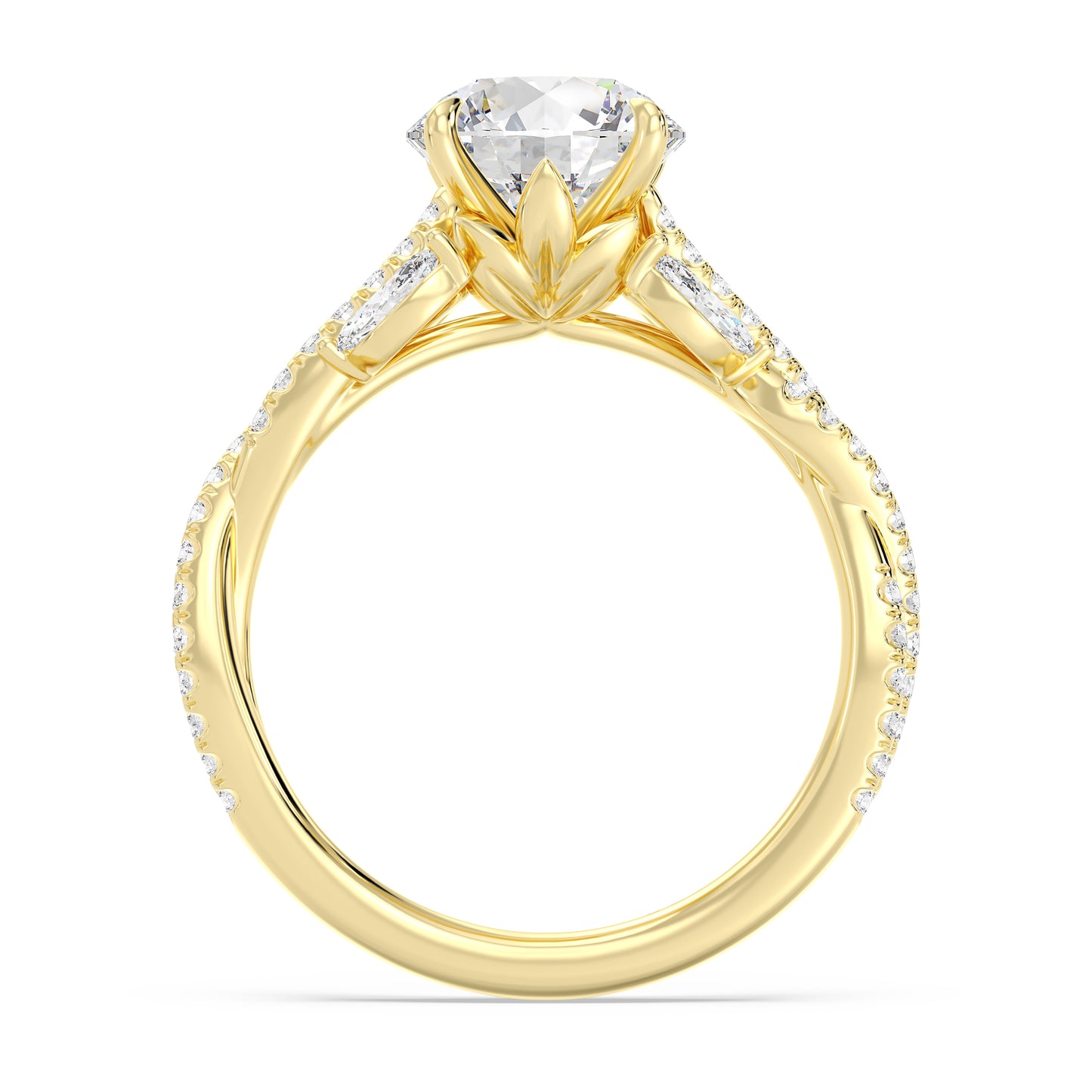 Enchanted Star Lab Grown Diamond And 14K Gold Disney Princess Rapunzel Vine Engagement Ring