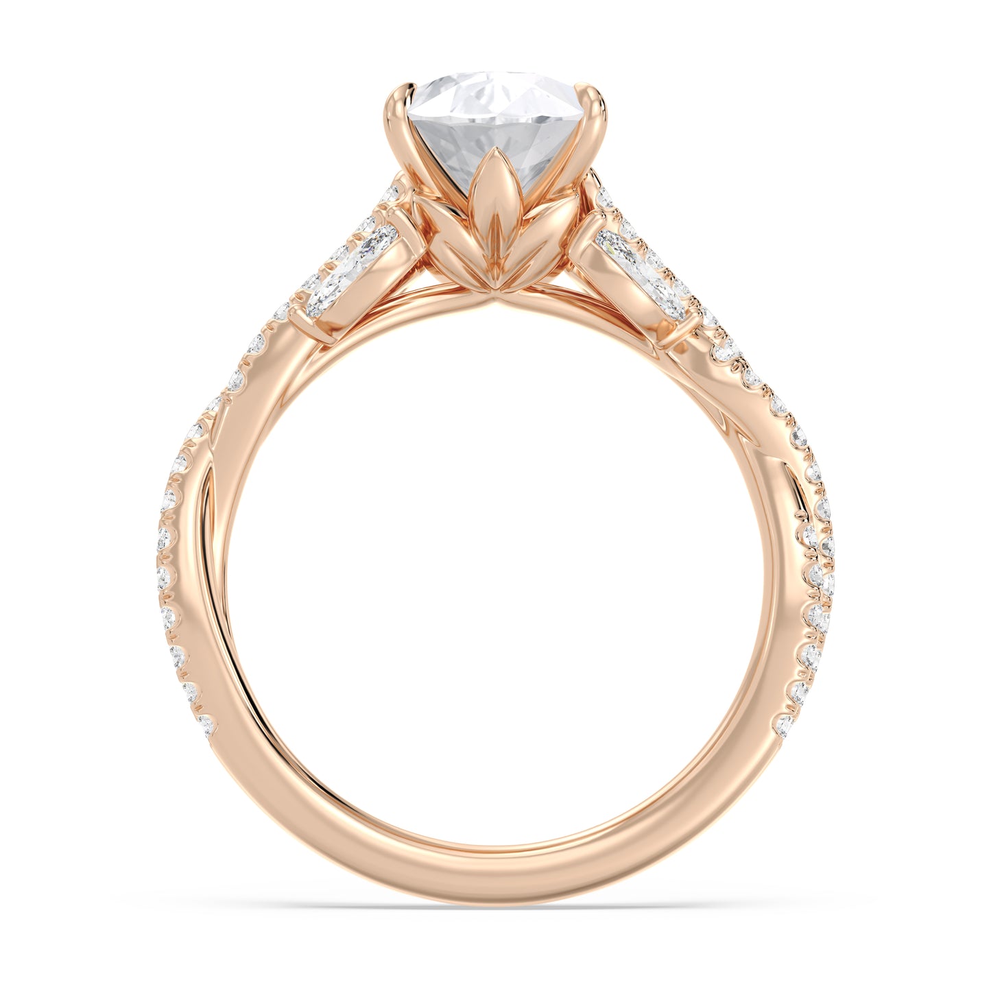 Enchanted Star Lab Grown Diamond And 14K Gold Disney Princess Rapunzel Vine Engagement Ring
