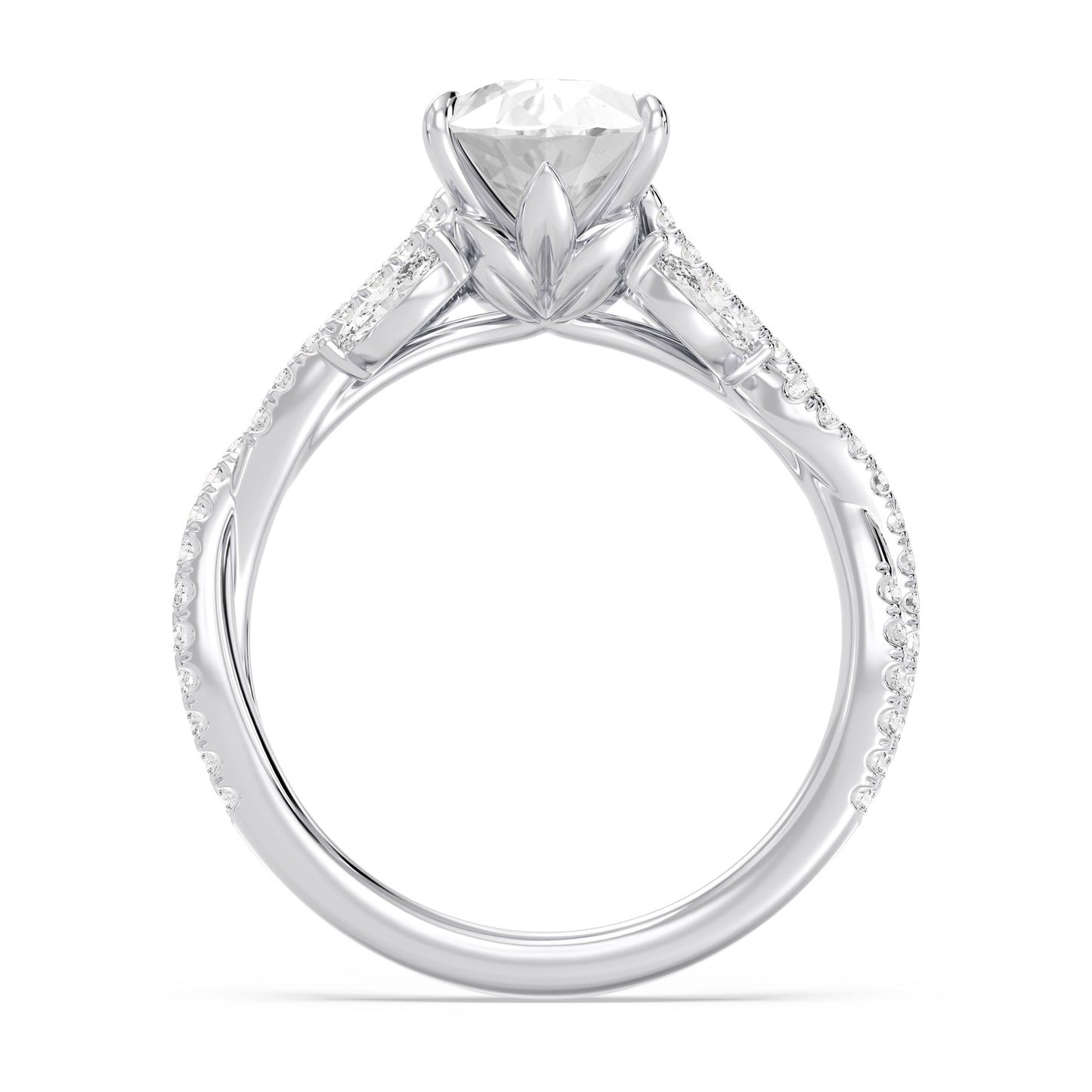 Enchanted Star Lab Grown Diamond And 14K Gold Disney Princess Rapunzel Vine Engagement Ring