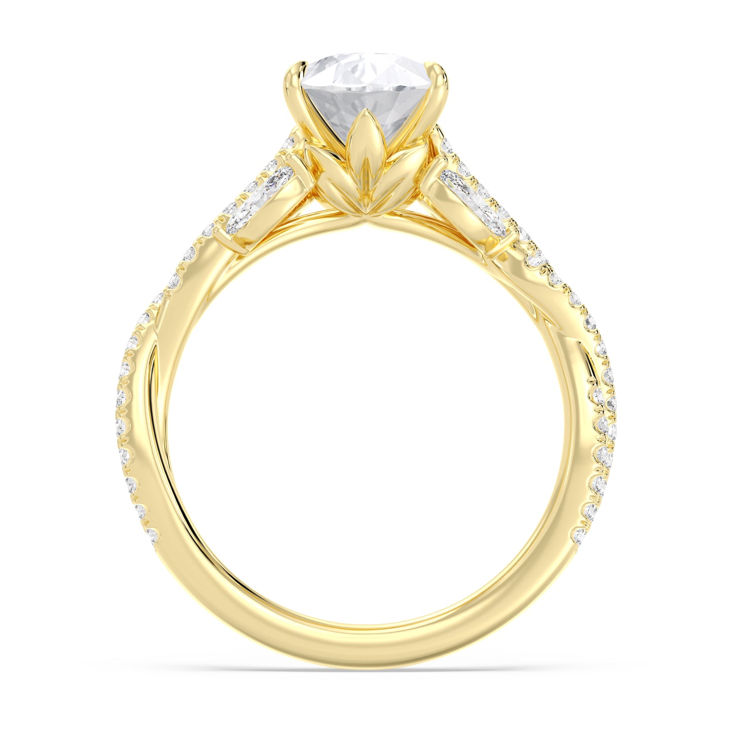 Enchanted Star Lab Grown Diamond And 14K Gold Disney Princess Rapunzel Vine Engagement Ring
